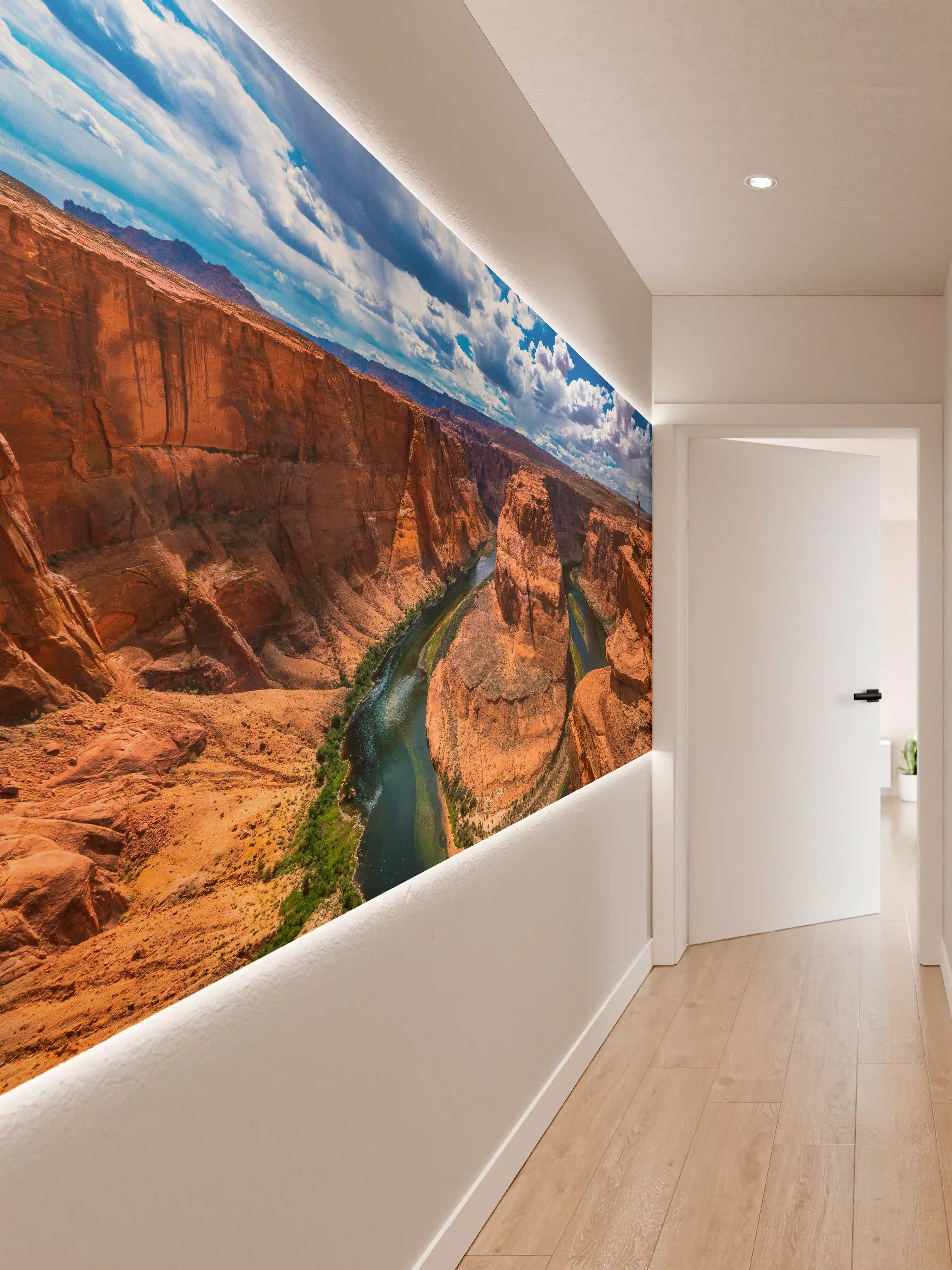 Wandverkleidung Flur - Grandioser Blick auf Horseshoe Bend bei Sonnenlicht