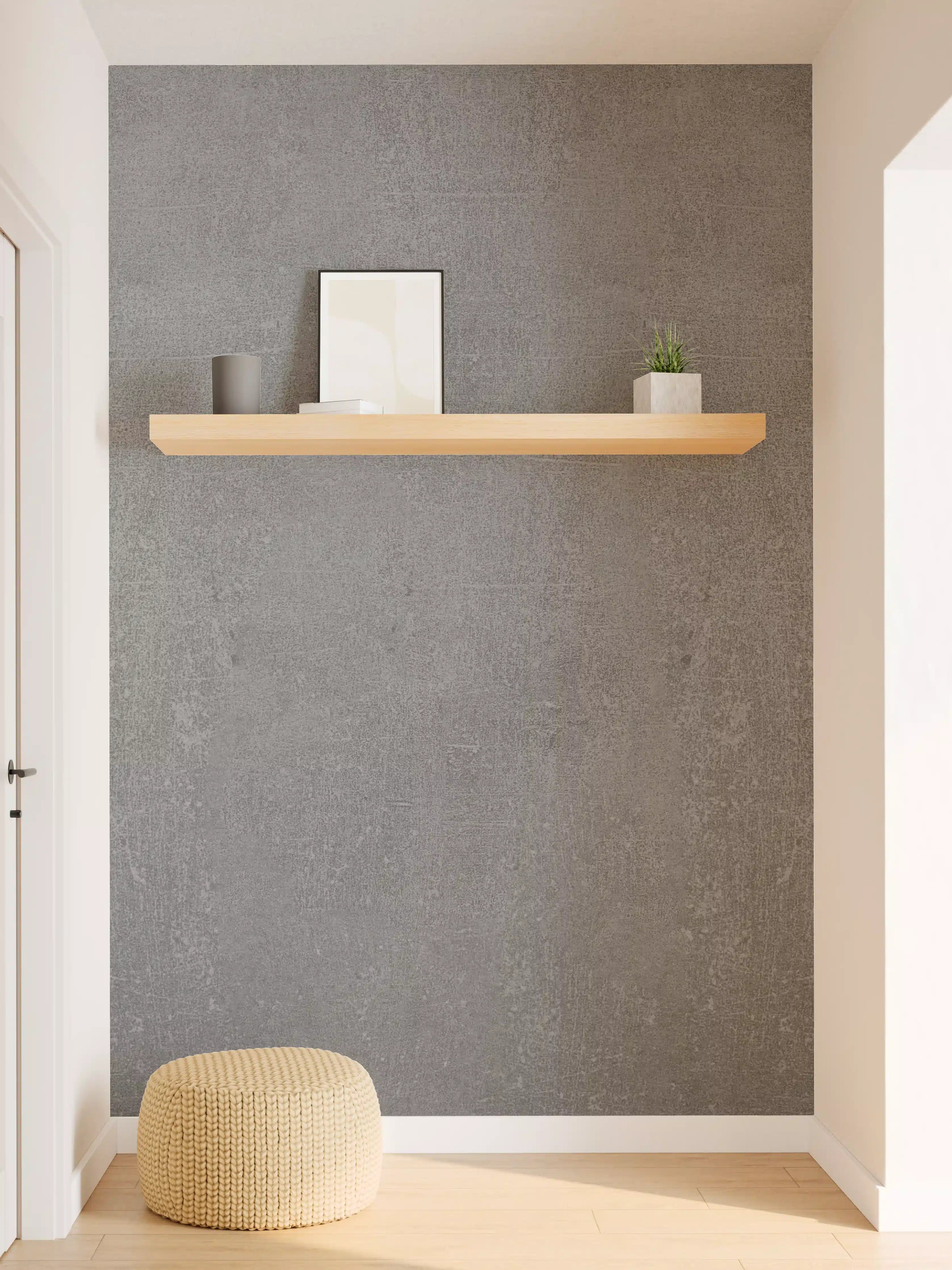 Wandverkleidung Flur - Graue Anthrazite Beton Textur