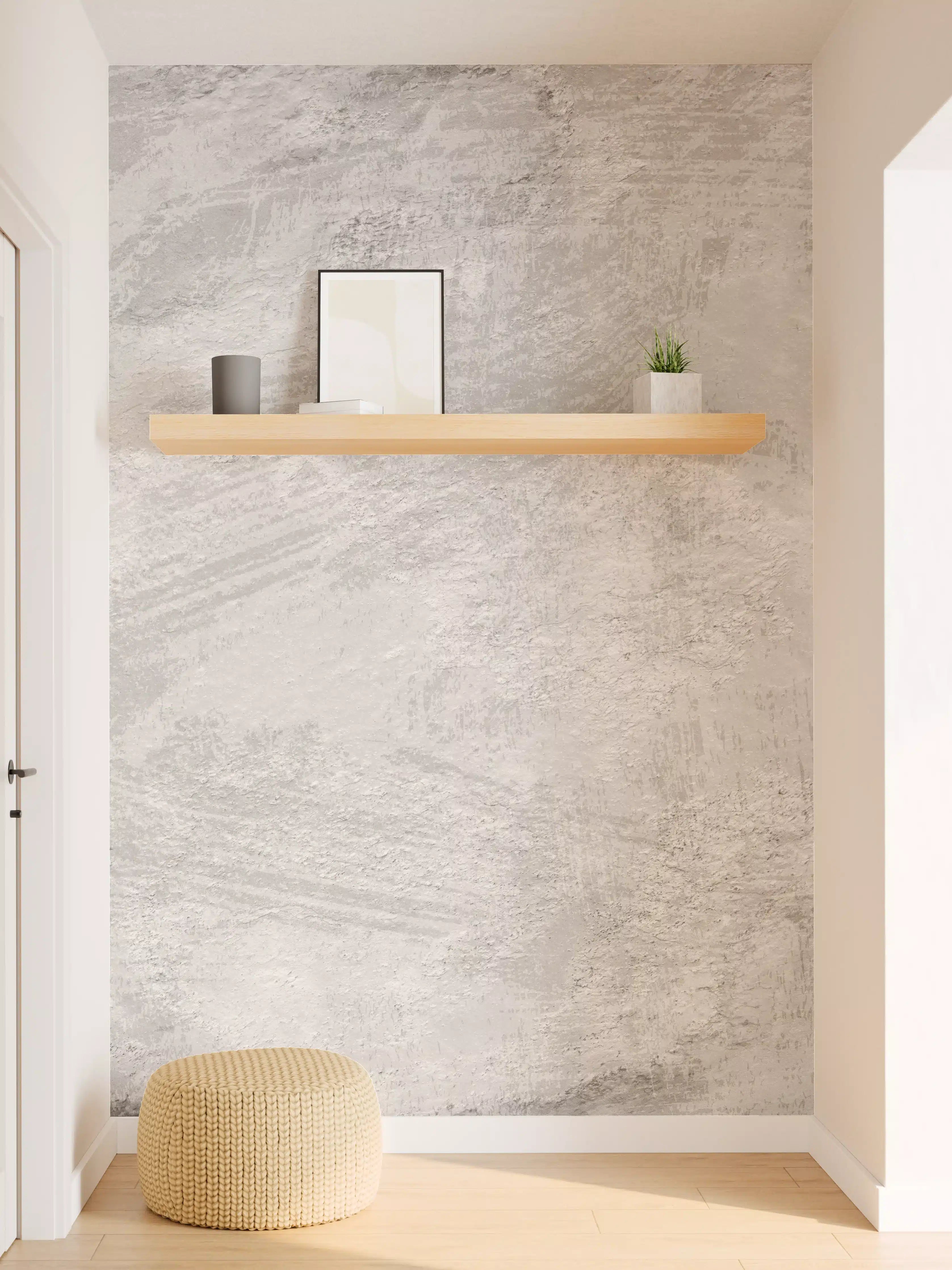 Wandverkleidung Flur - Graue Beton Textur Struktur