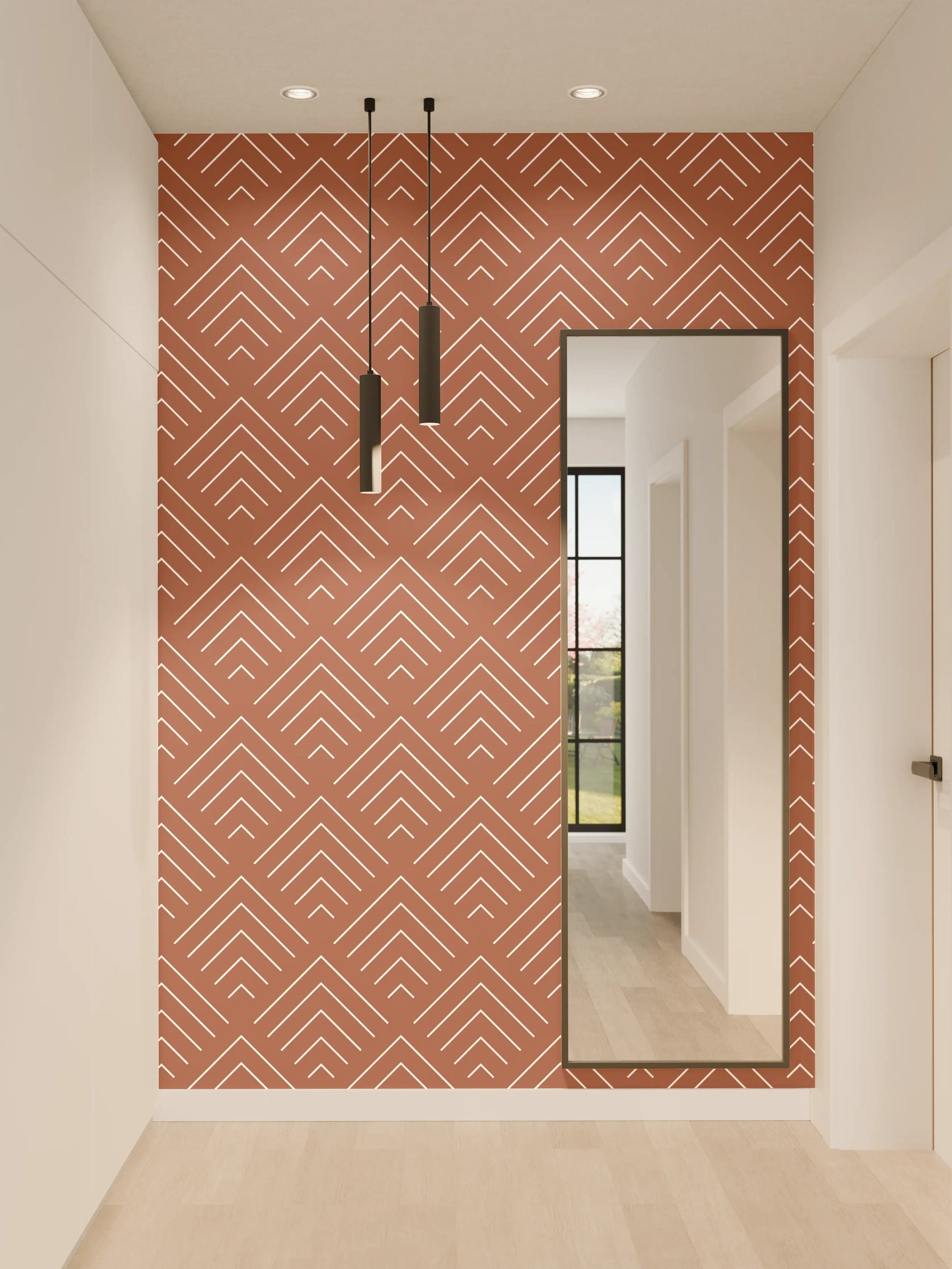 Wandverkleidung Flur - Graue Feinheiten im warmen Design