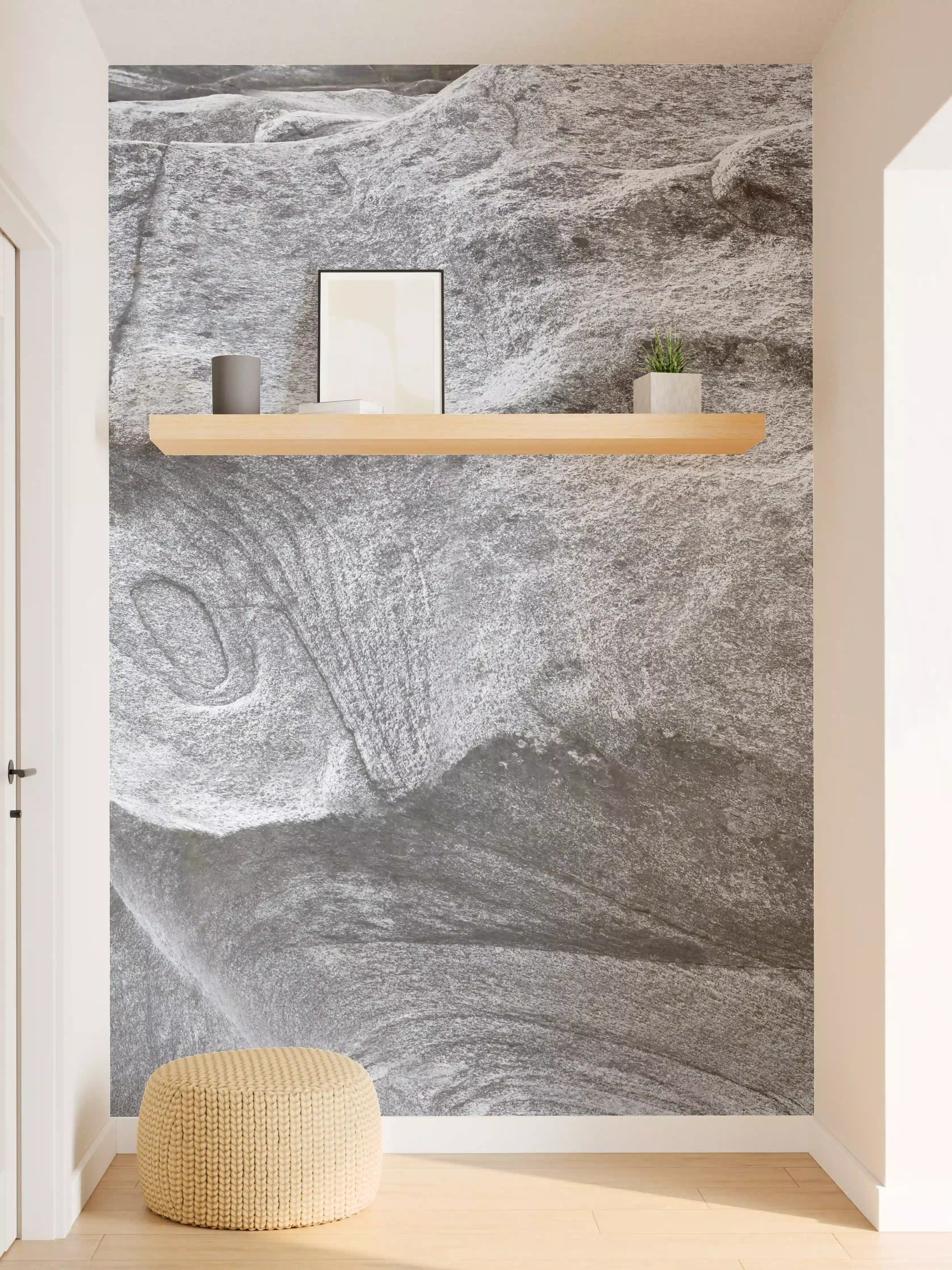 Wandverkleidung Flur - Grauschattierter Verzasca-Felsen