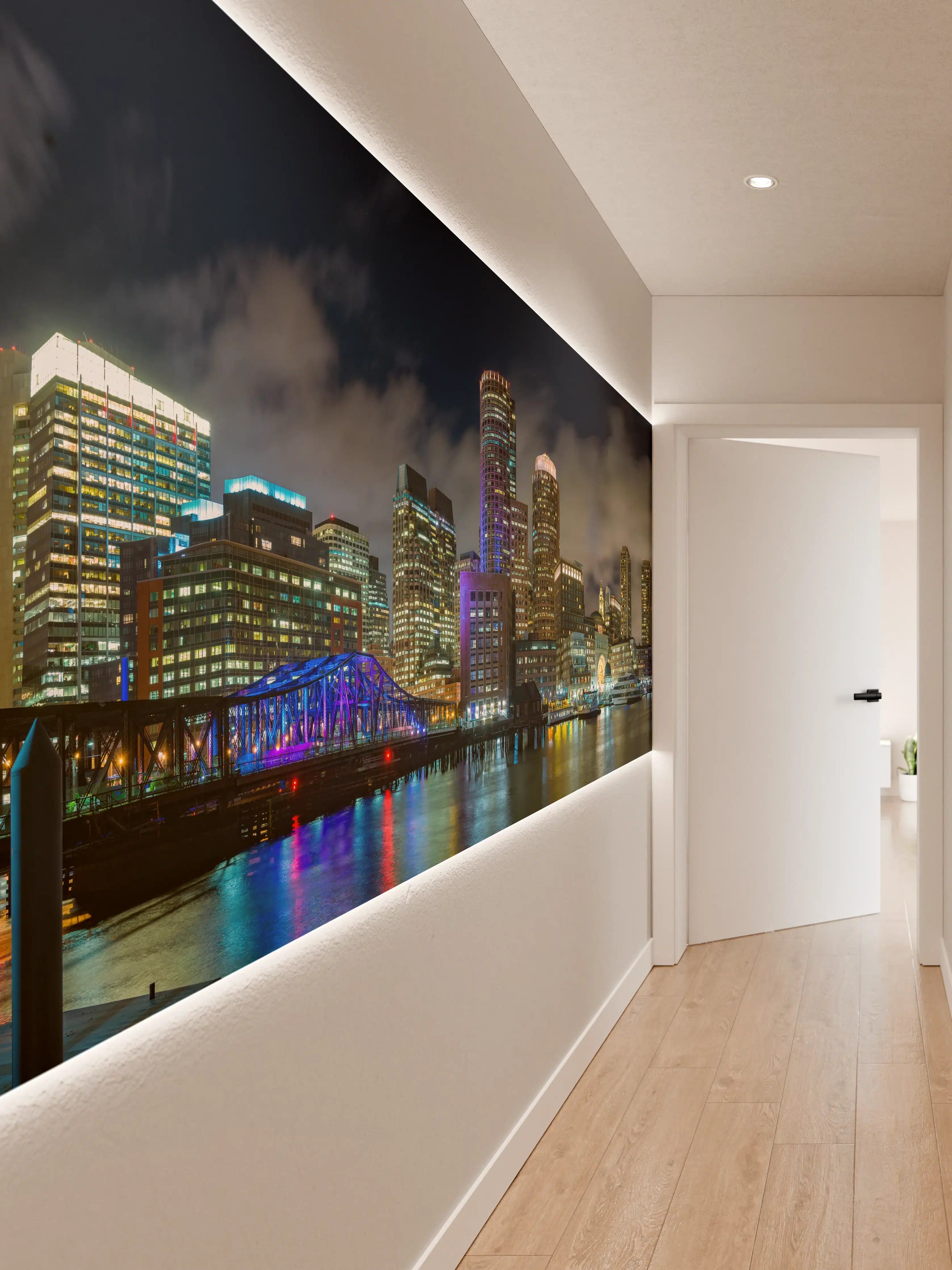 Wandverkleidung Flur - Hafen von Boston