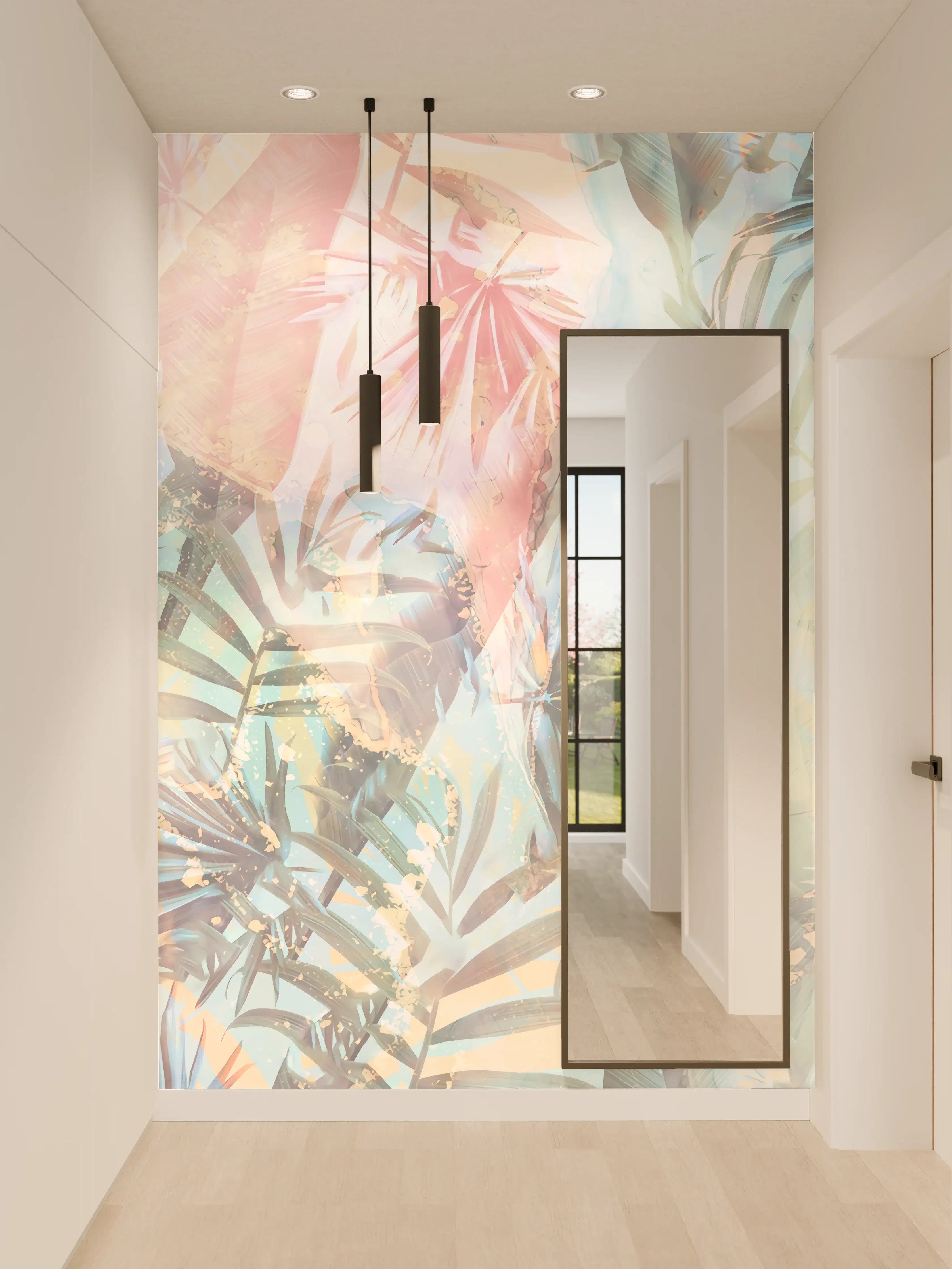 Wandverkleidung Flur - Himmlisches Tropen-Paradies