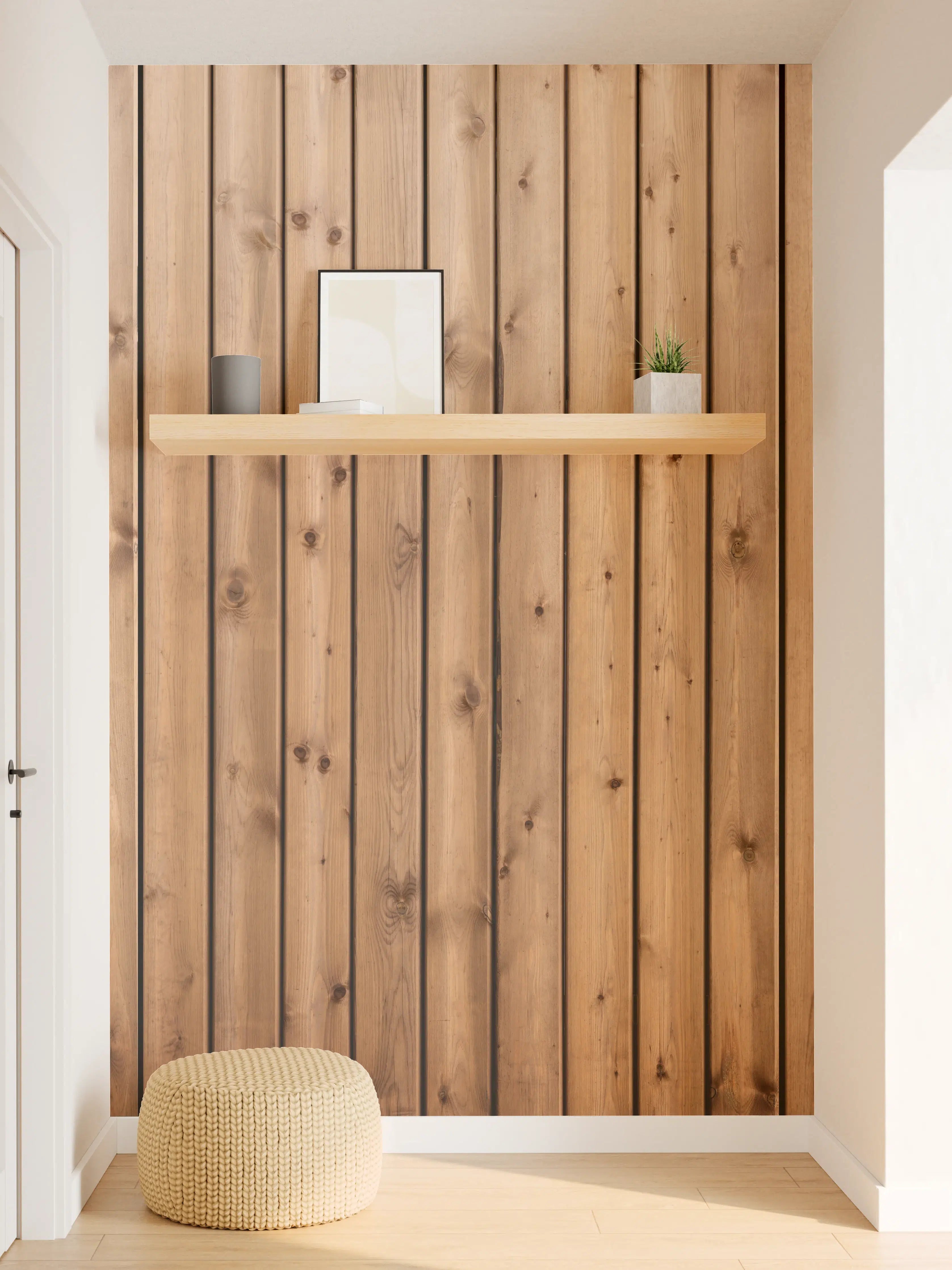 Wandverkleidung Flur - Hochauflösende Holzbrett-Struktur