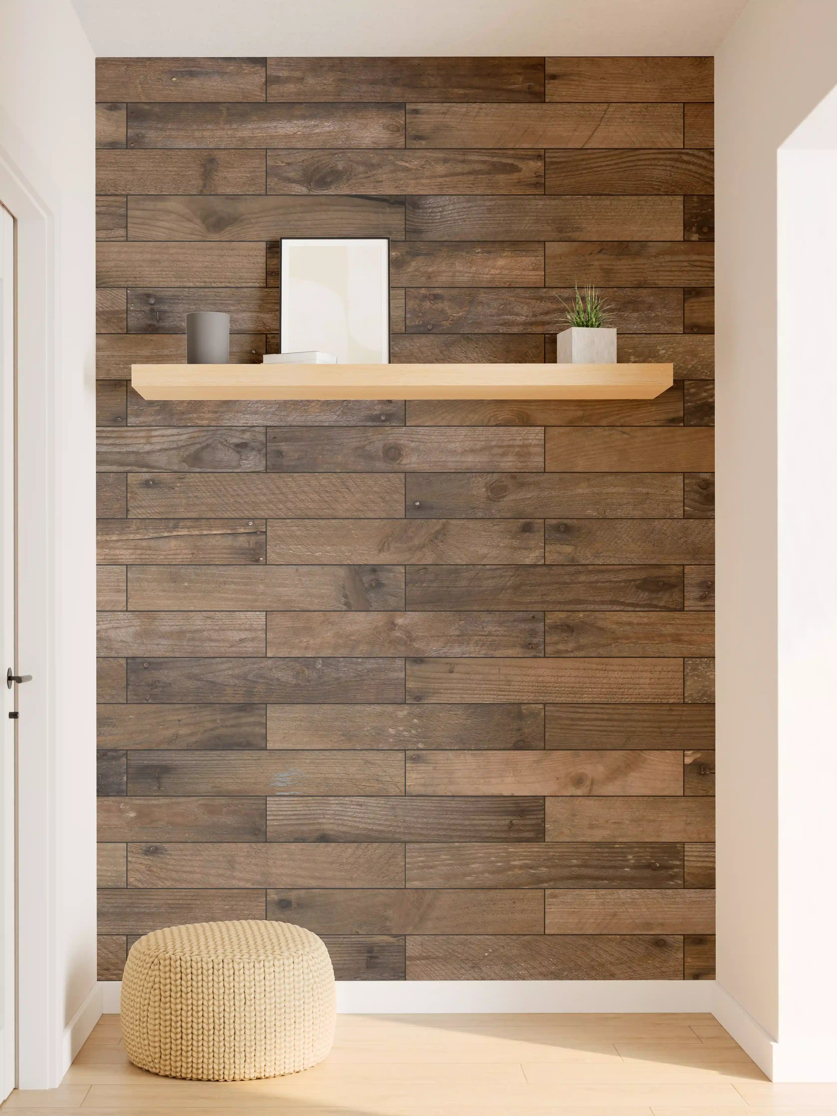 Wandverkleidung Flur - Holz-Wandgestaltung mit natürlichem Charme