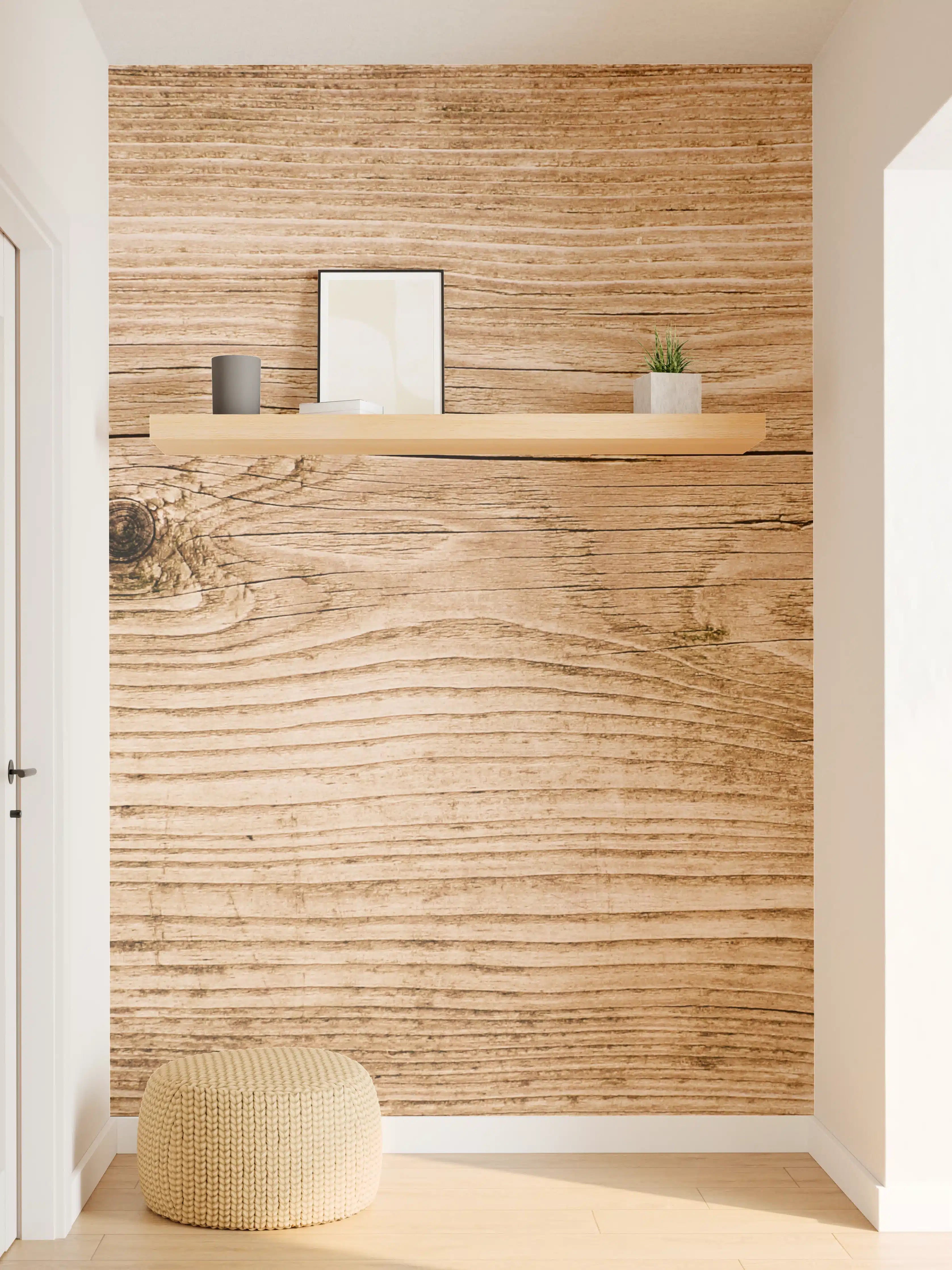 Wandverkleidung Flur - Holzoptik - natürliche Eleganz