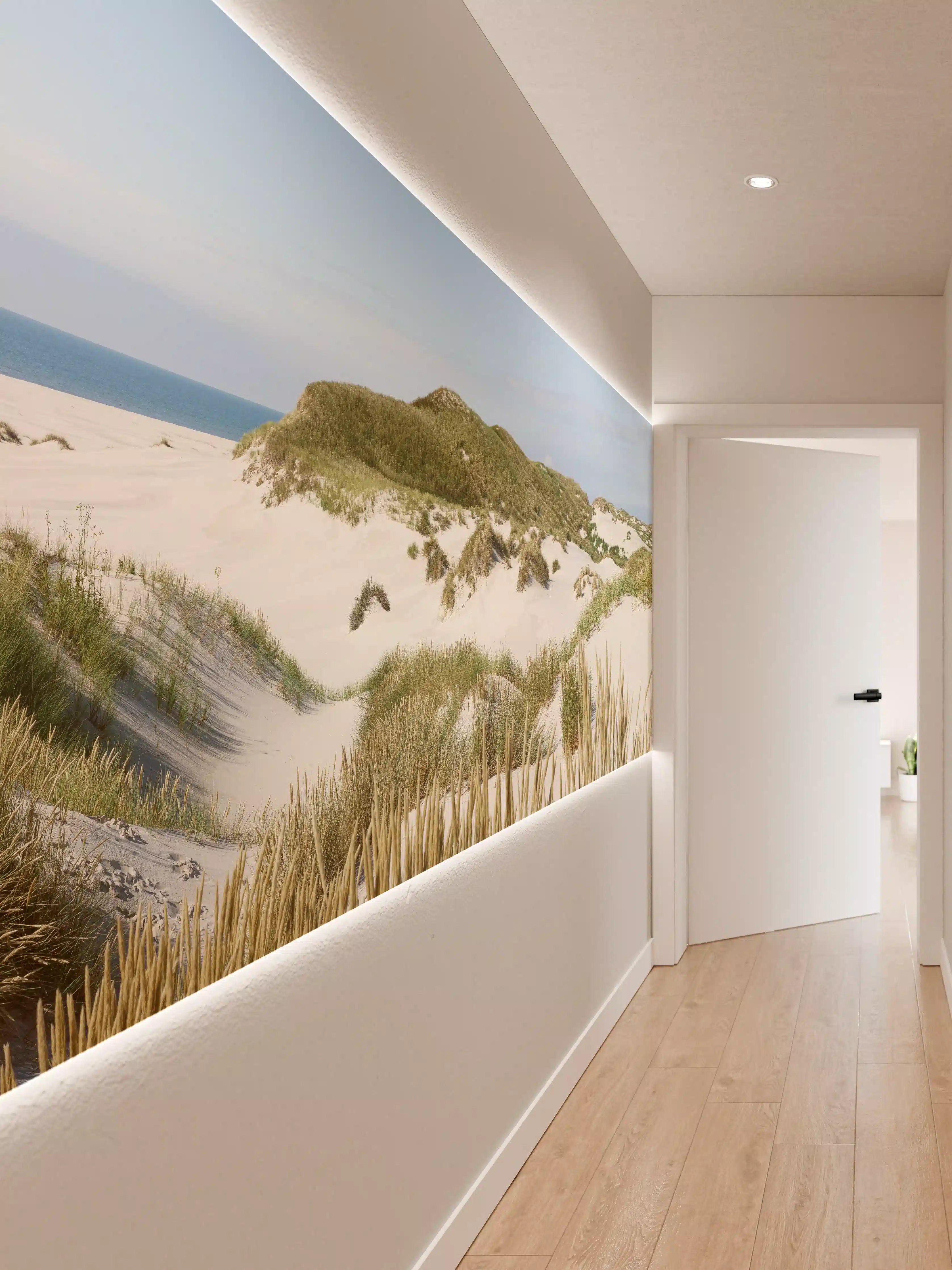 Wandverkleidung Flur - Idyllische Dünenlandschaft am Meer