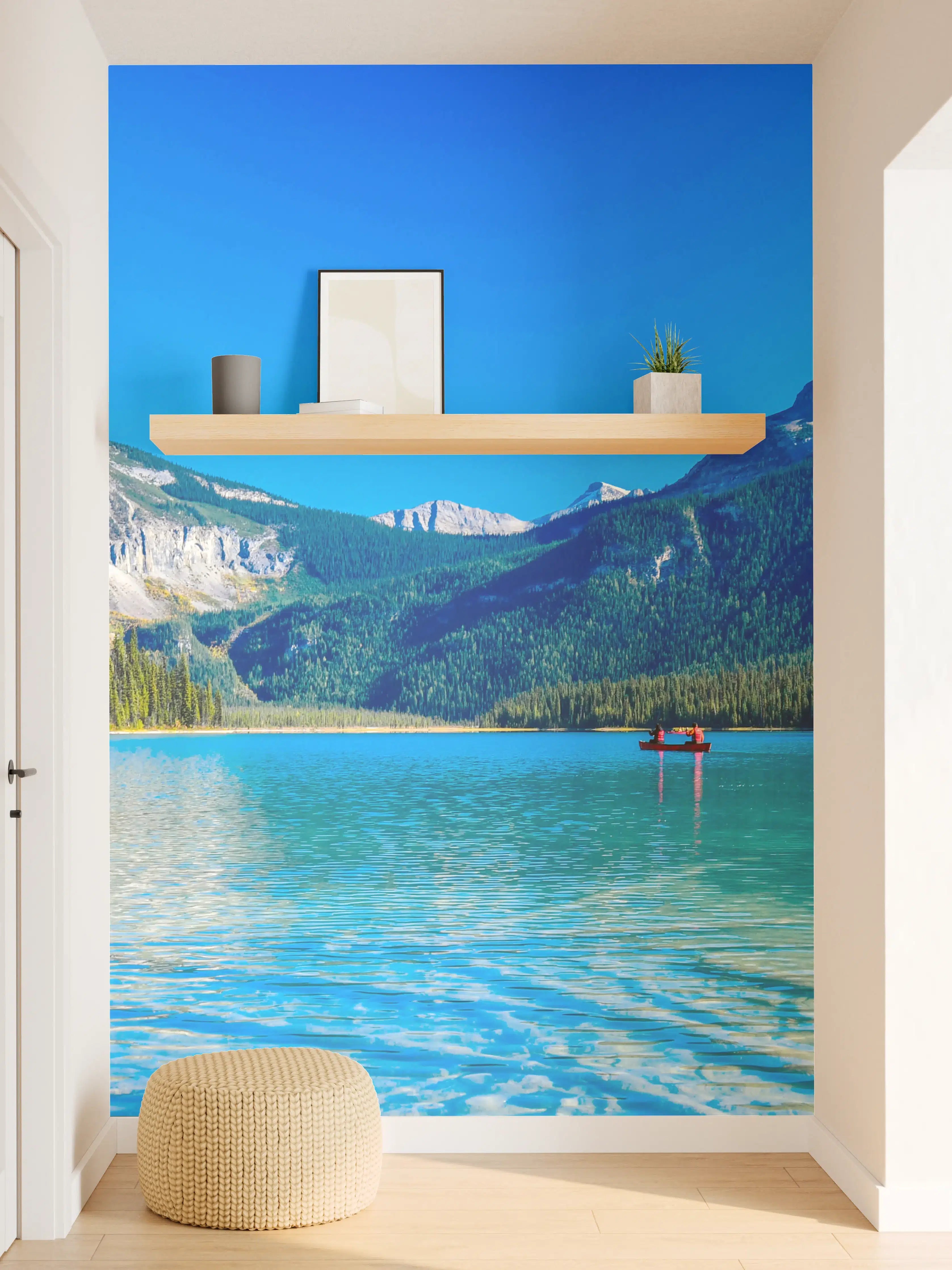 Wandverkleidung Flur - Idyllischer Bergsee im Nationalpark