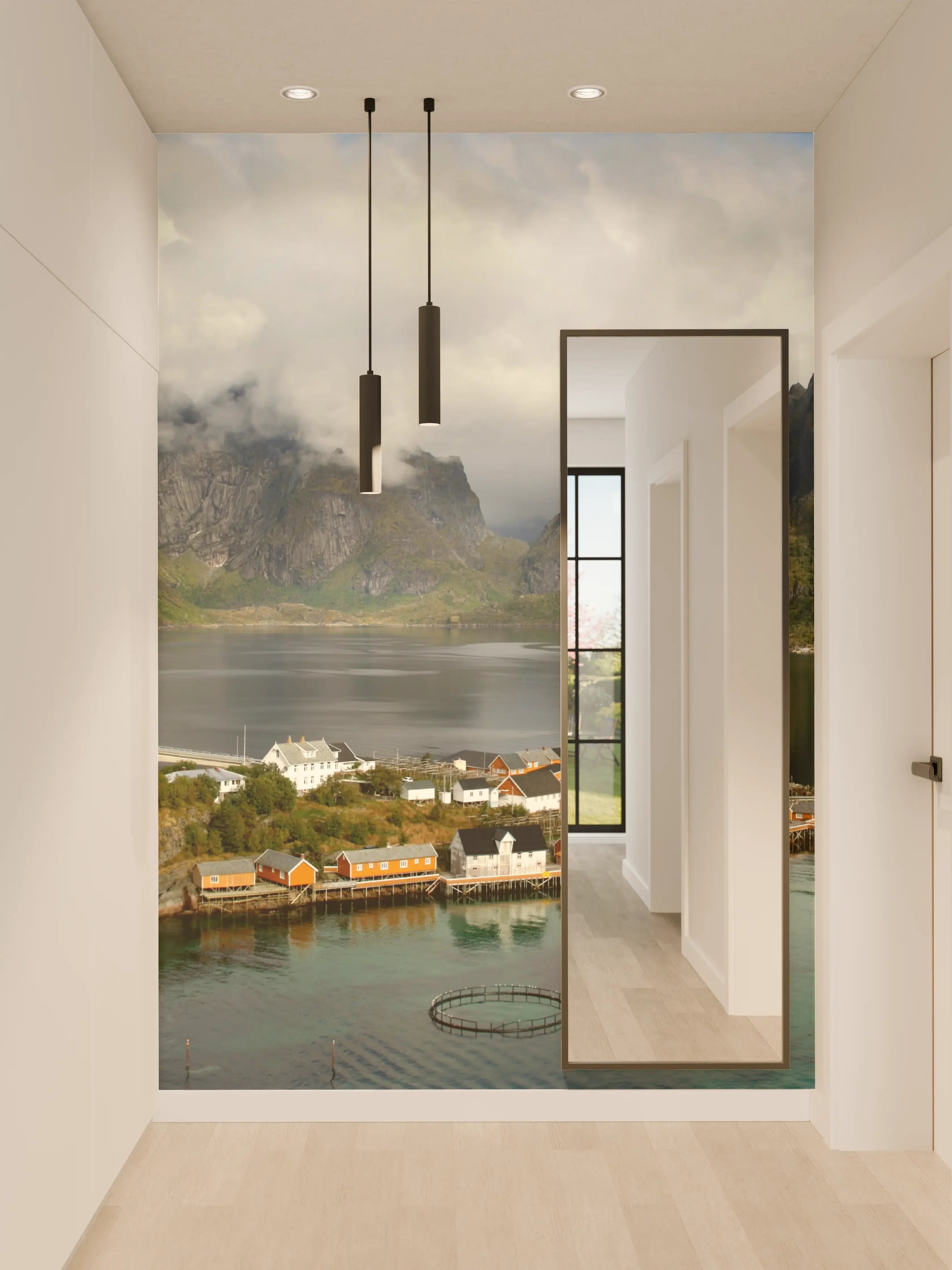 Wandverkleidung Flur - Inselwelt Lofoten 2007