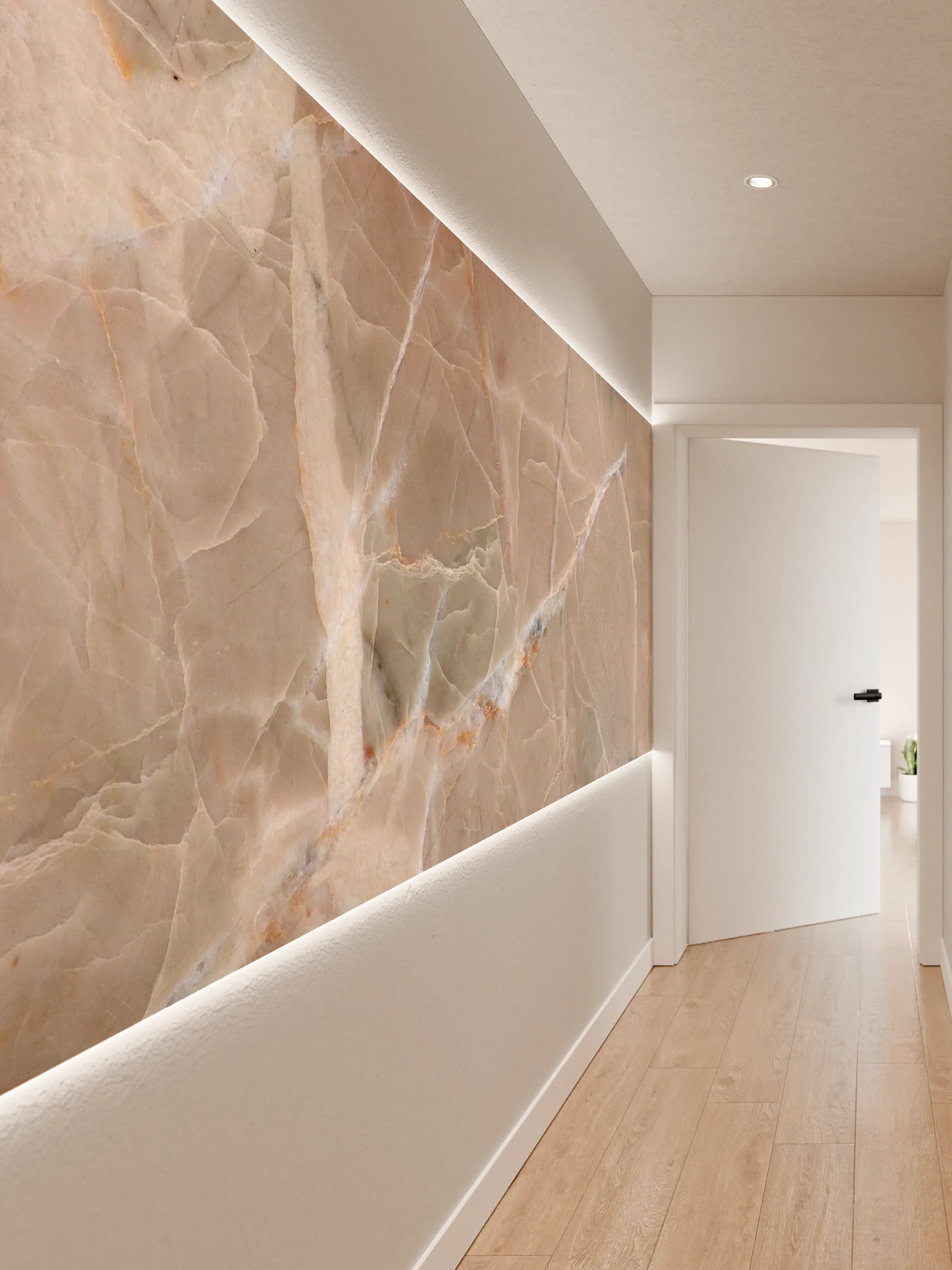 Wandverkleidung Flur - Italienische Marmor Textur