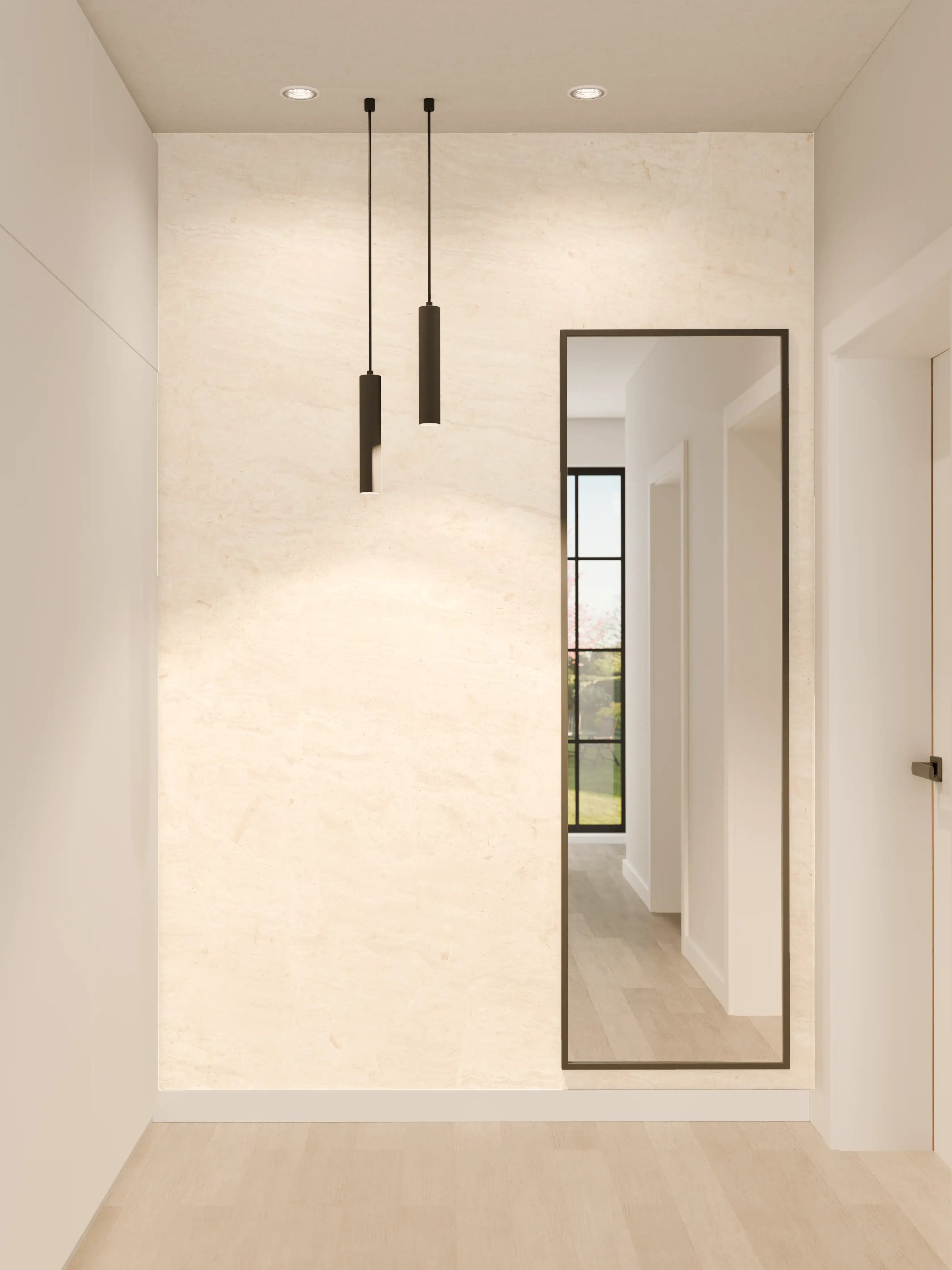 Wandverkleidung Flur - Italienischer Marmor