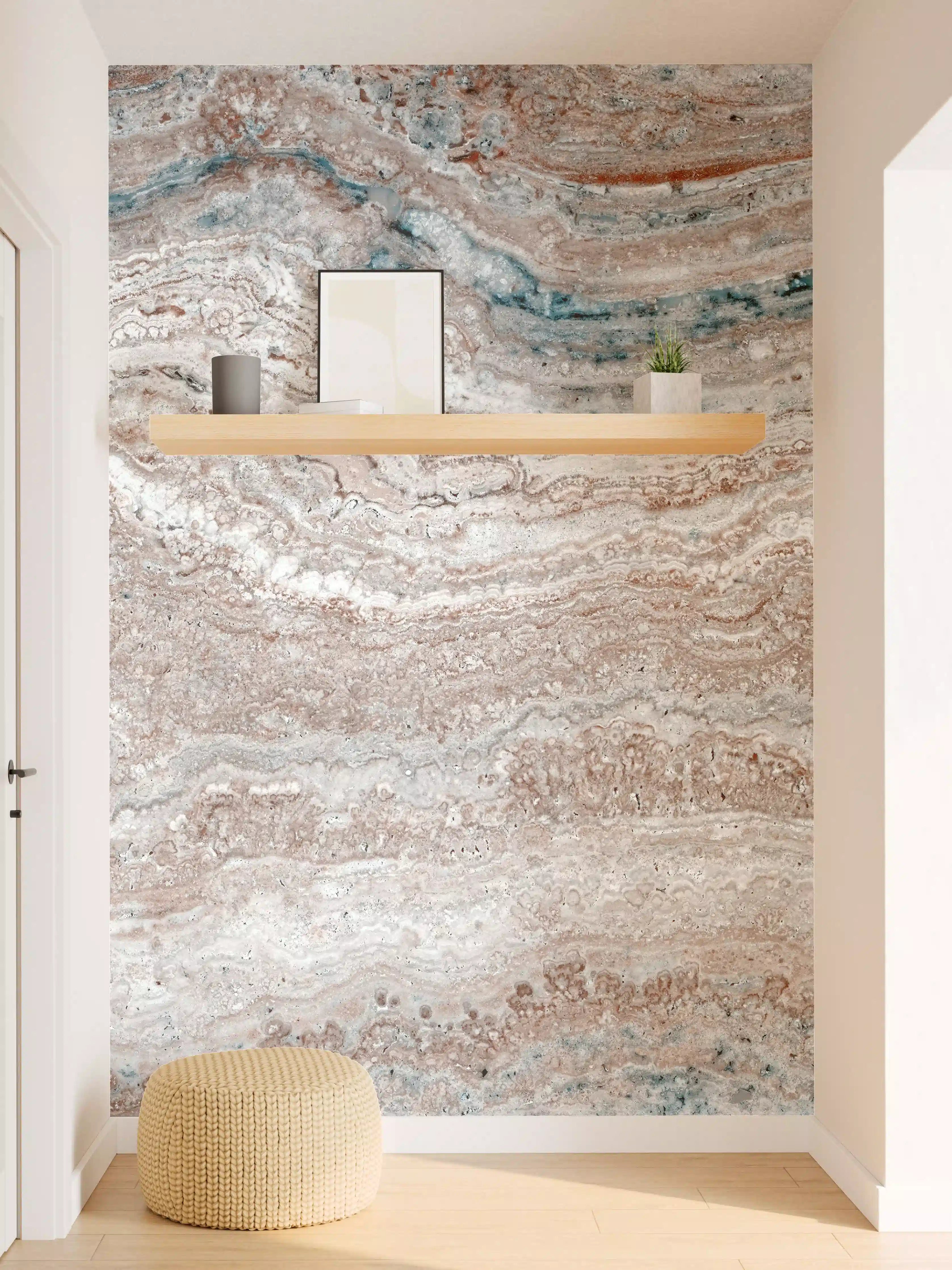 Wandverkleidung Flur - Italienischer Marmortextur