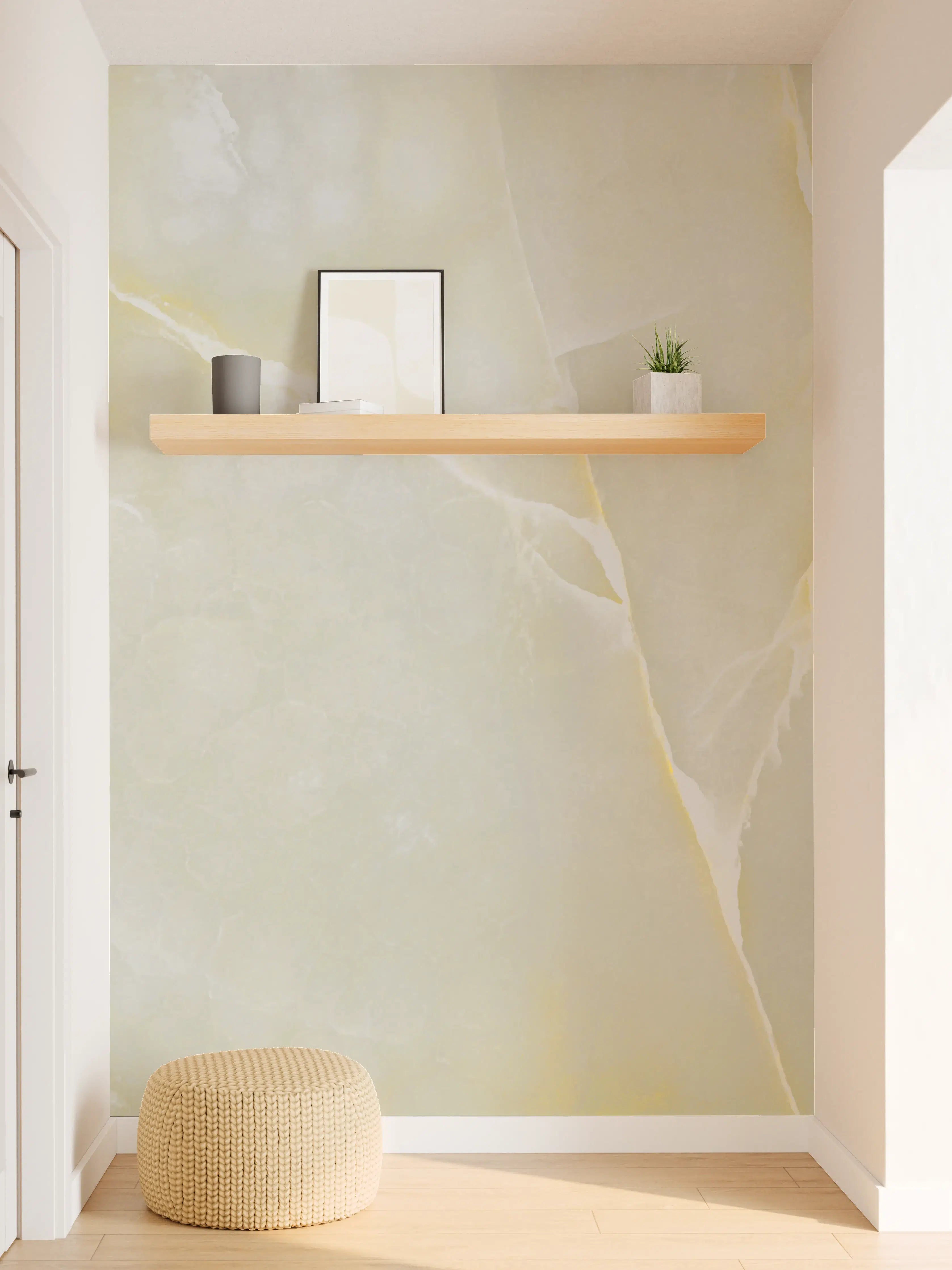 Wandverkleidung Flur - Italienischer bunter Beige breccia Marmor