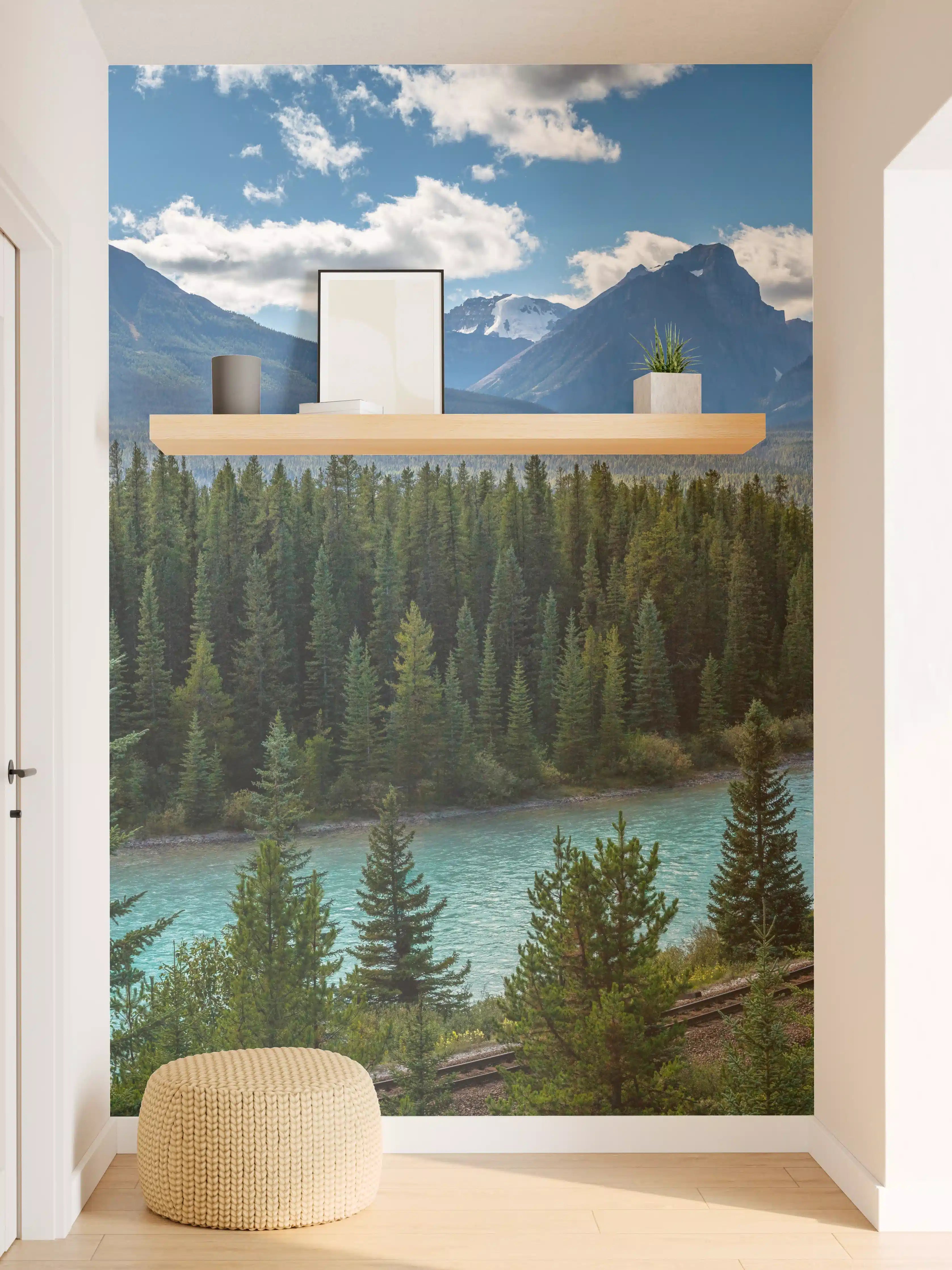 Wandverkleidung Flur - Kanada Nationalpark Natur Zug Gleisen