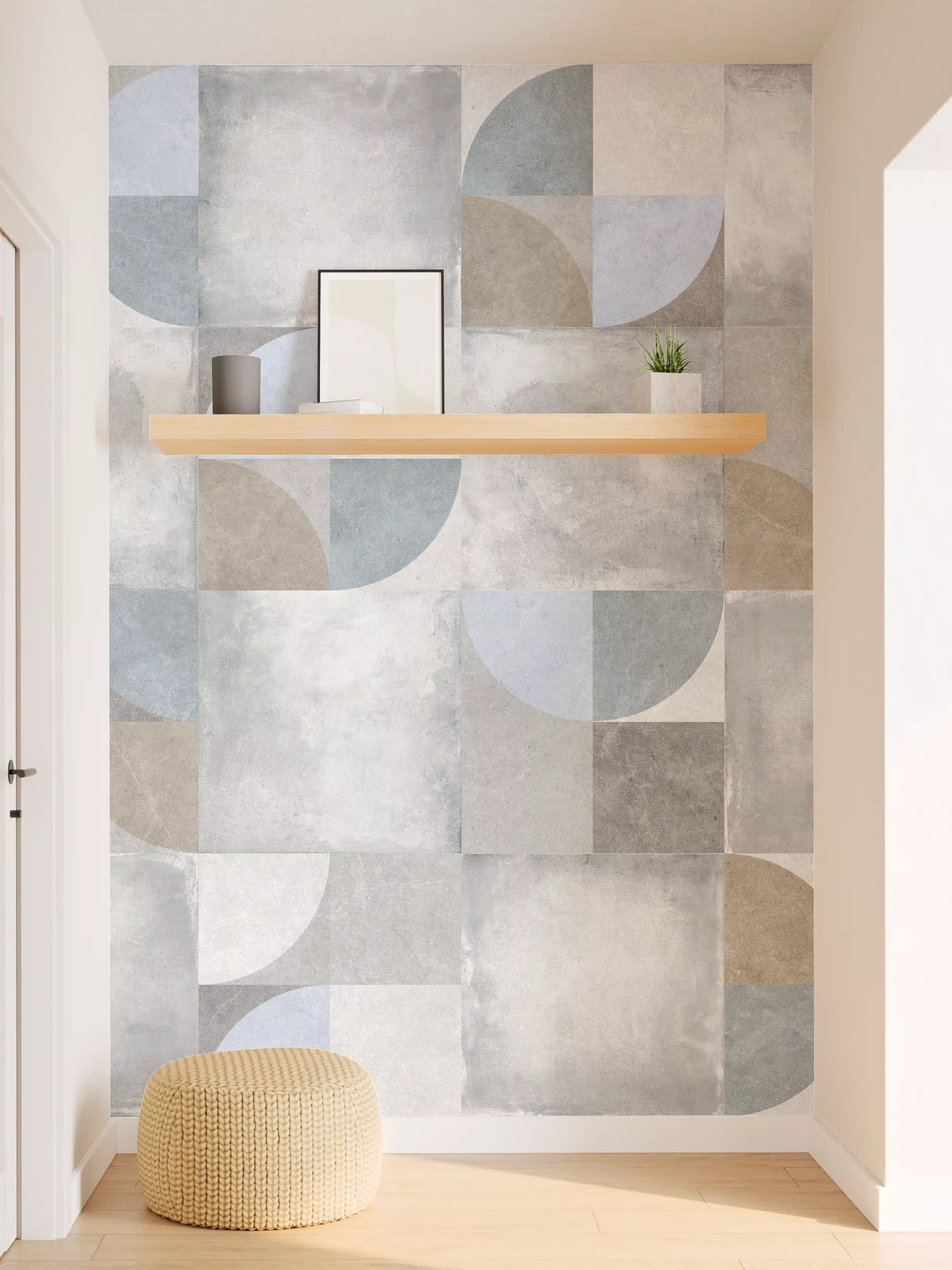 Wandverkleidung Flur - Karierter Keramik Hintergrund