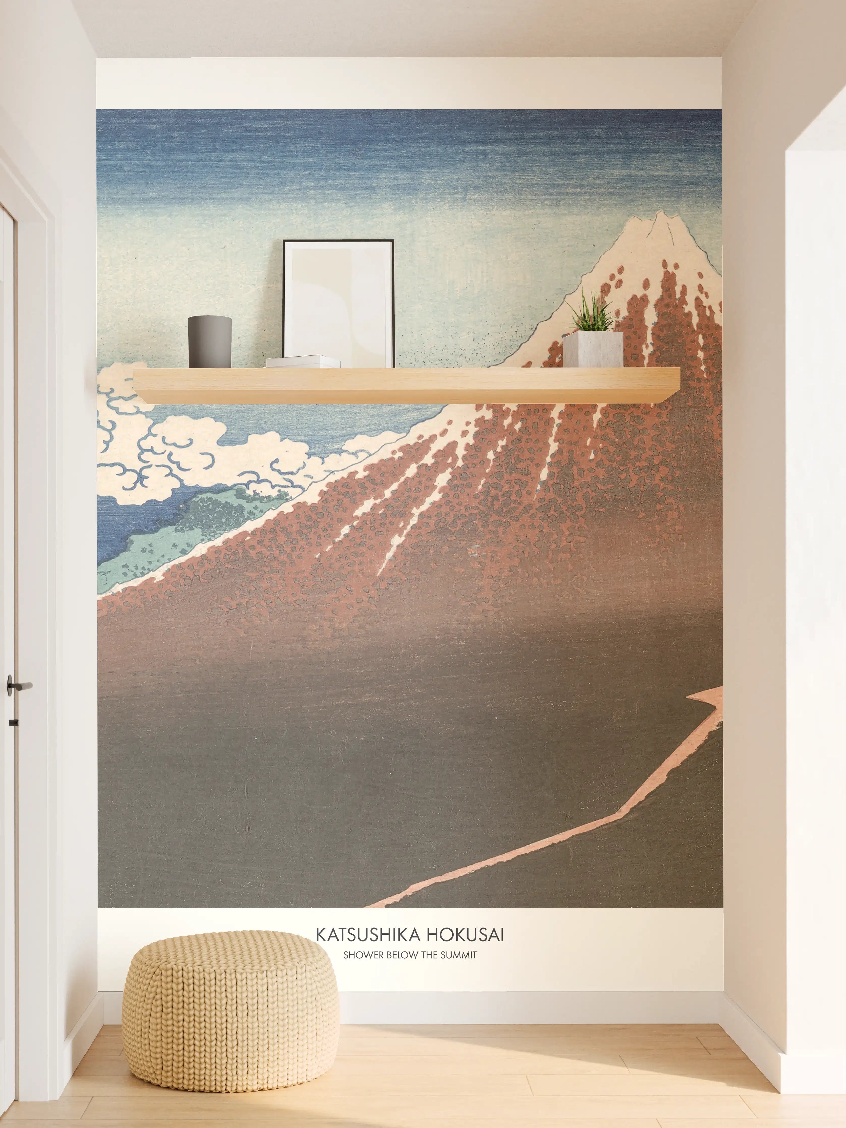 Wandverkleidung Flur - Katsushika Hokusai - Fuji