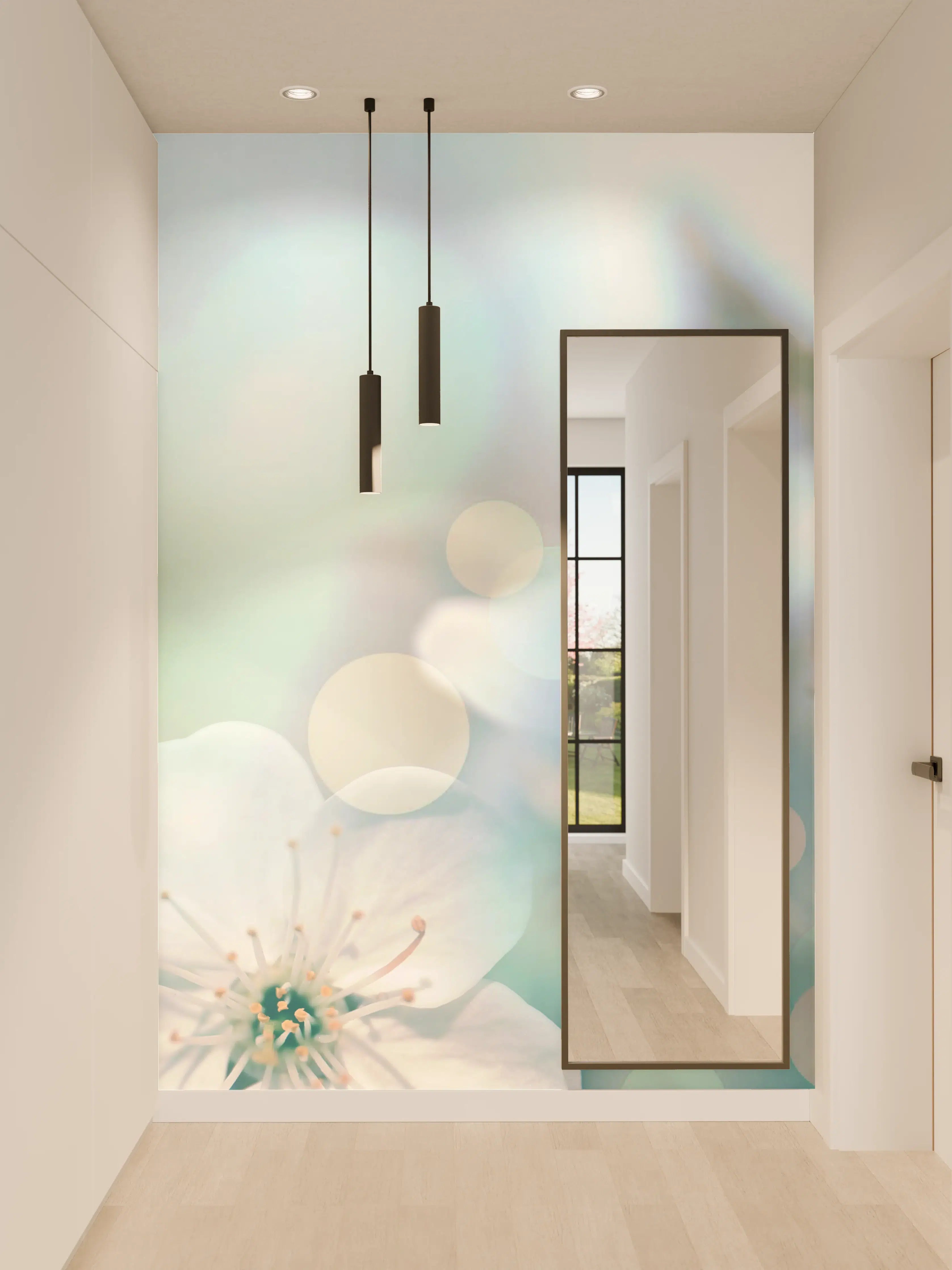 Wandverkleidung Flur - Kirchbaum Frühlings-Blüten