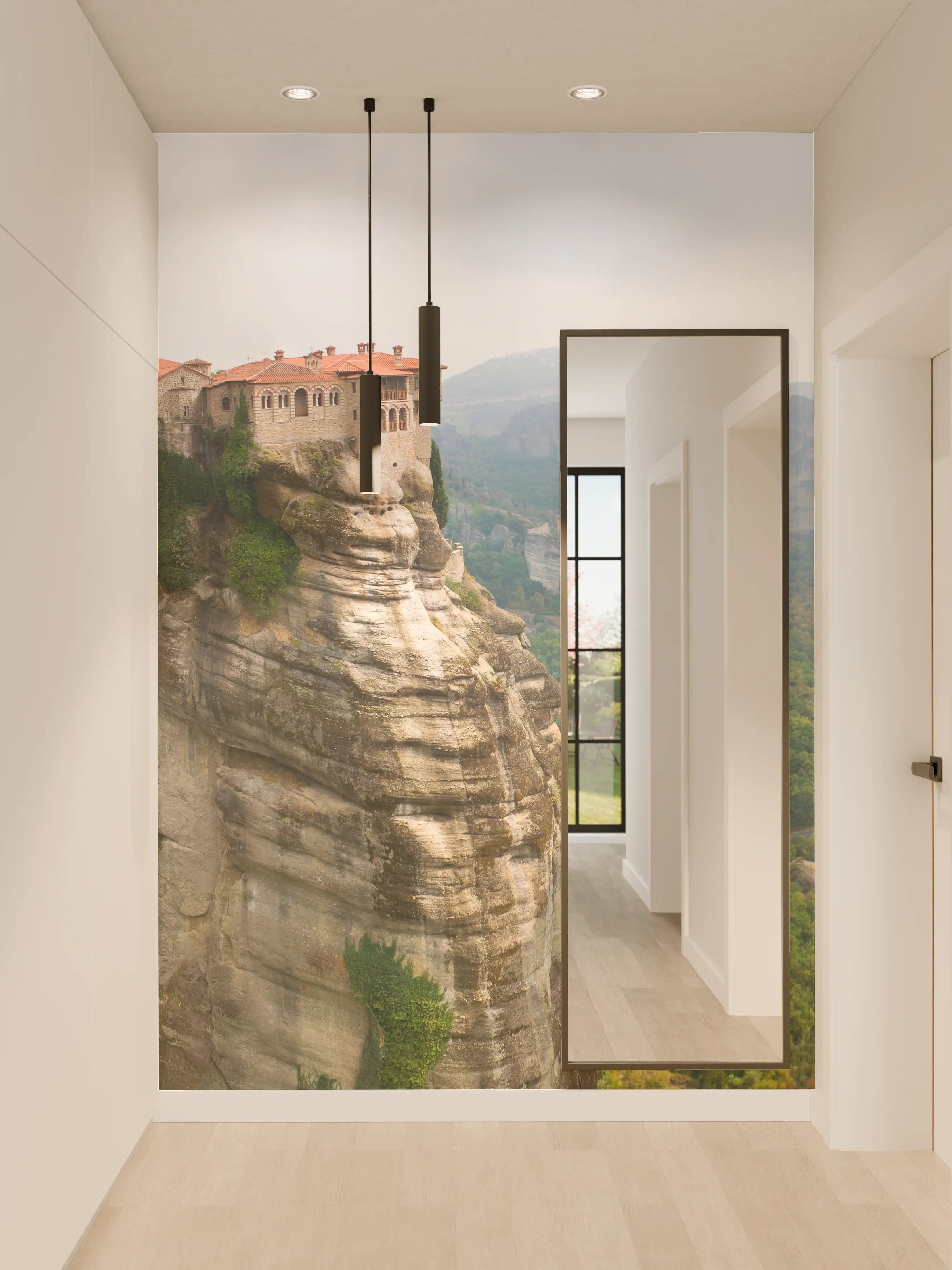 Wandverkleidung Flur - Kloster von Varlaam in Kalambaka