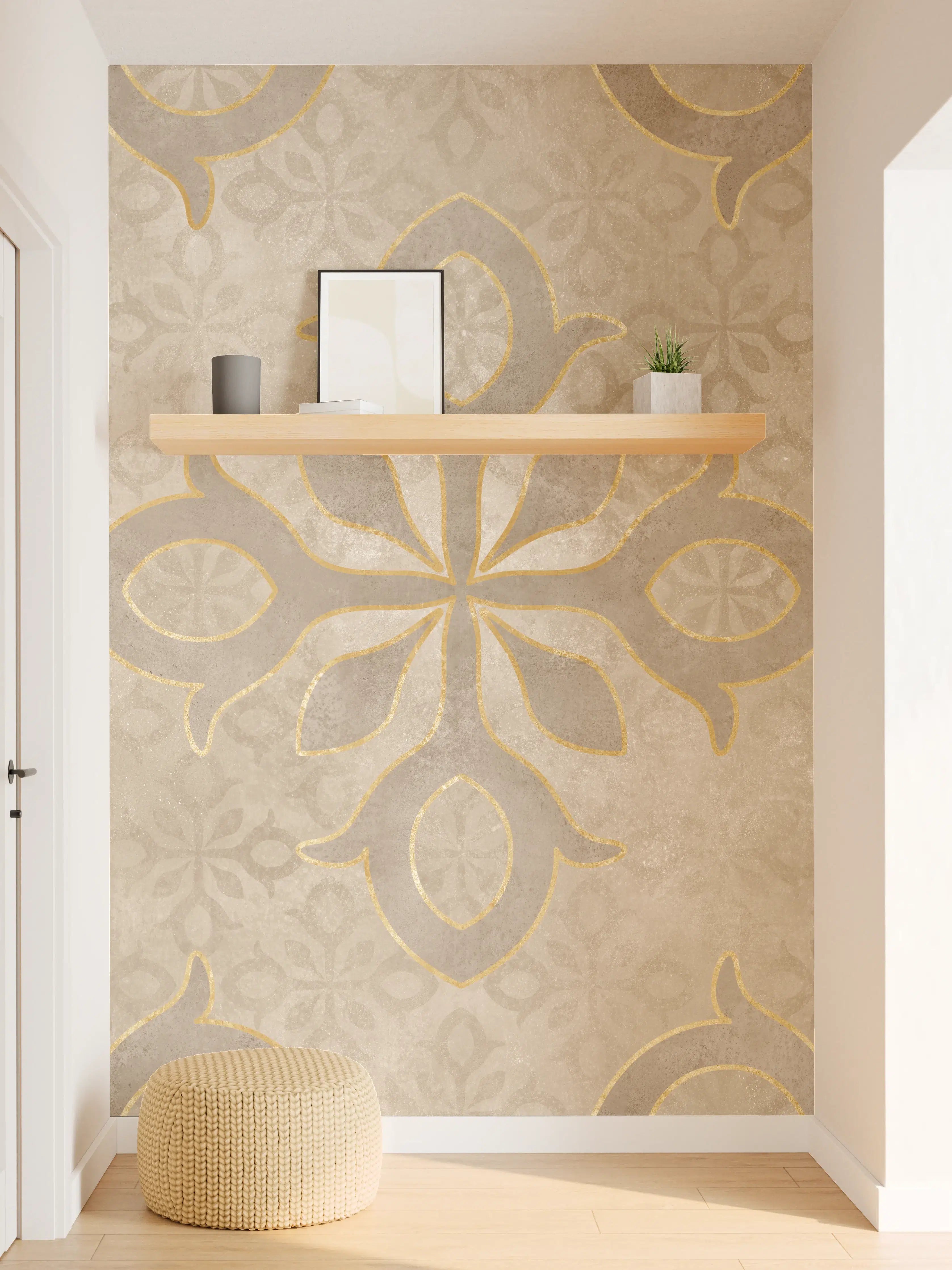 Wandverkleidung Flur - Königliches Ornament Muster