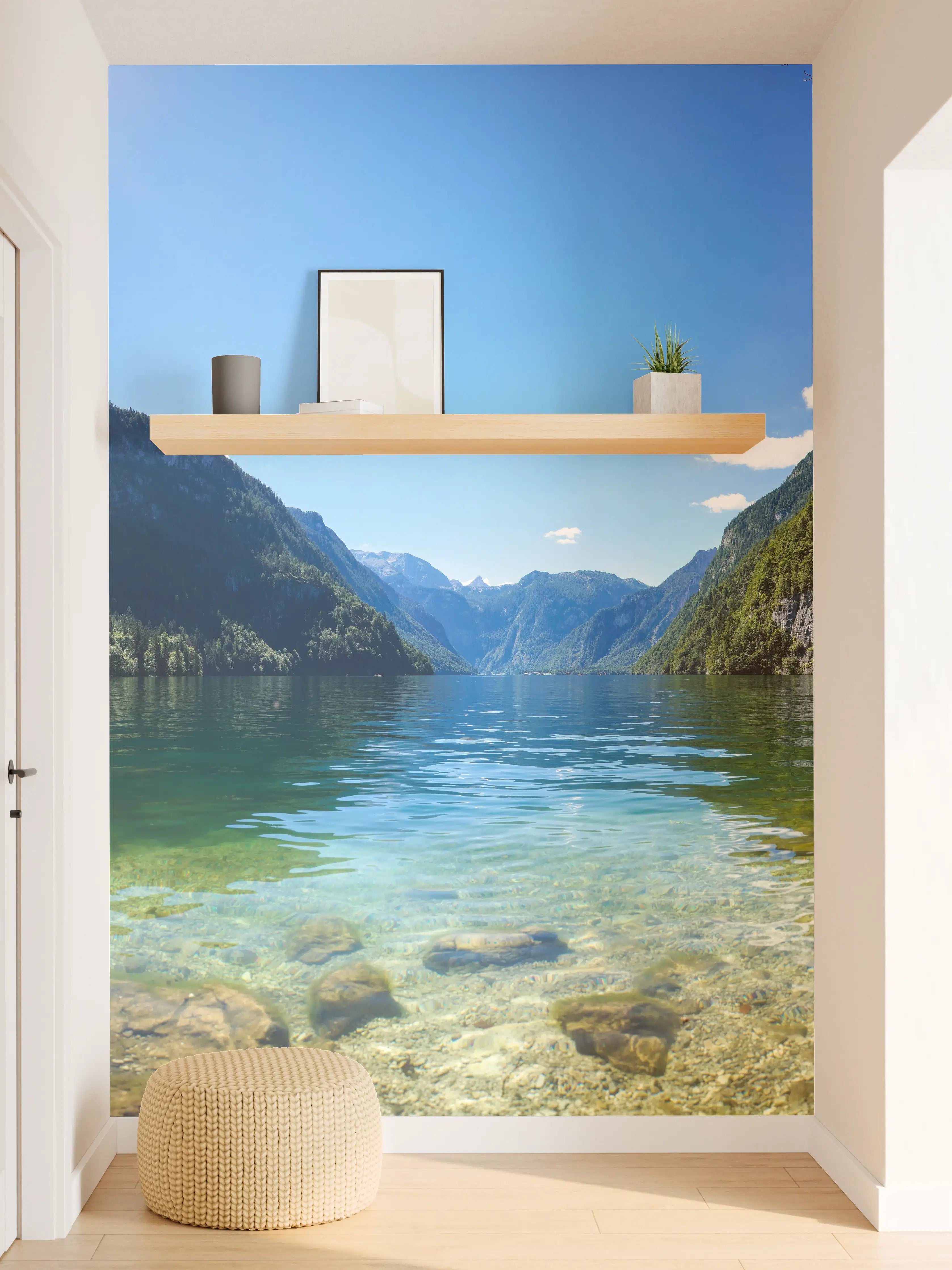 Wandverkleidung Flur - Königsee & Berge in Alpen