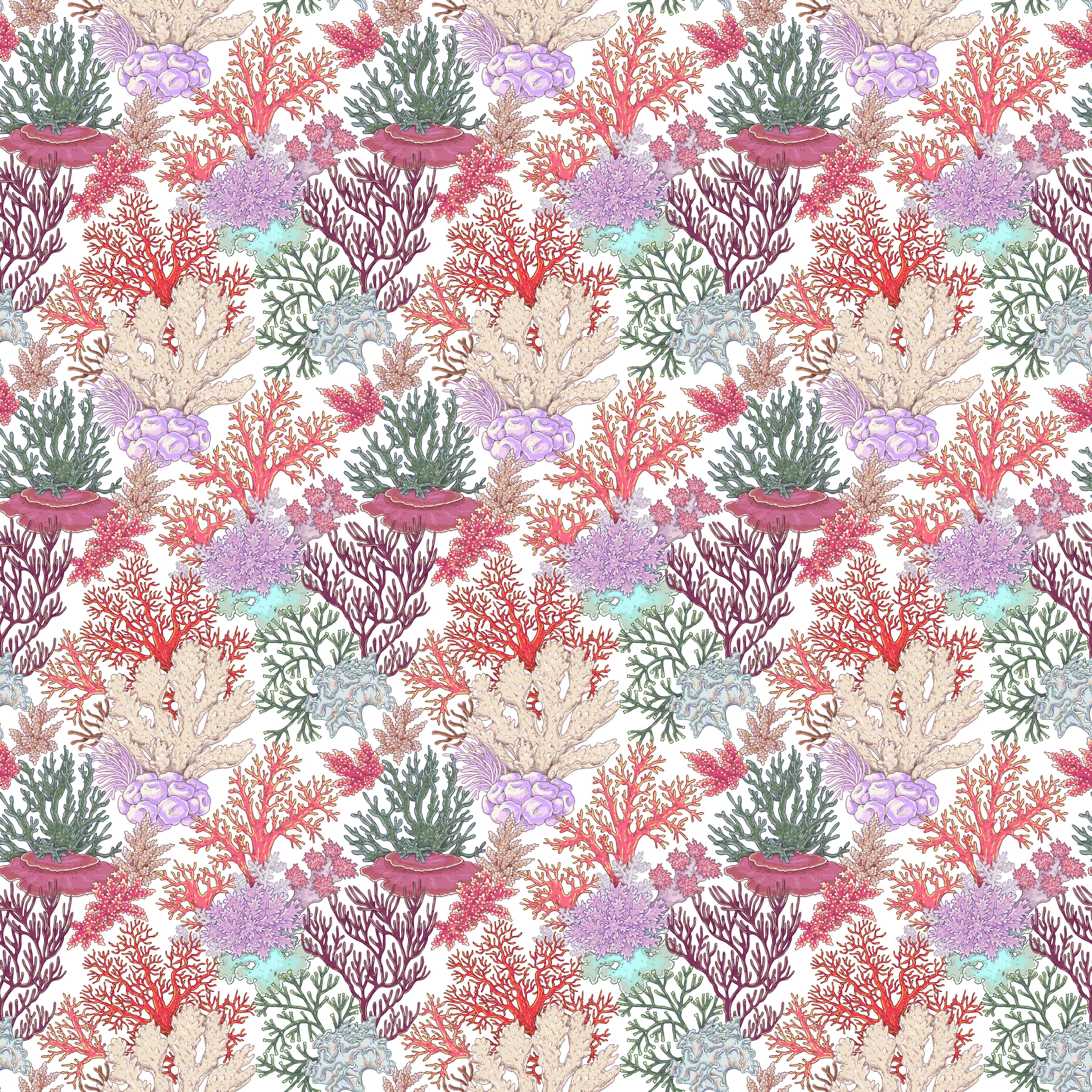 Wandverkleidung Flur-Korallenmuster Rosa-Beige