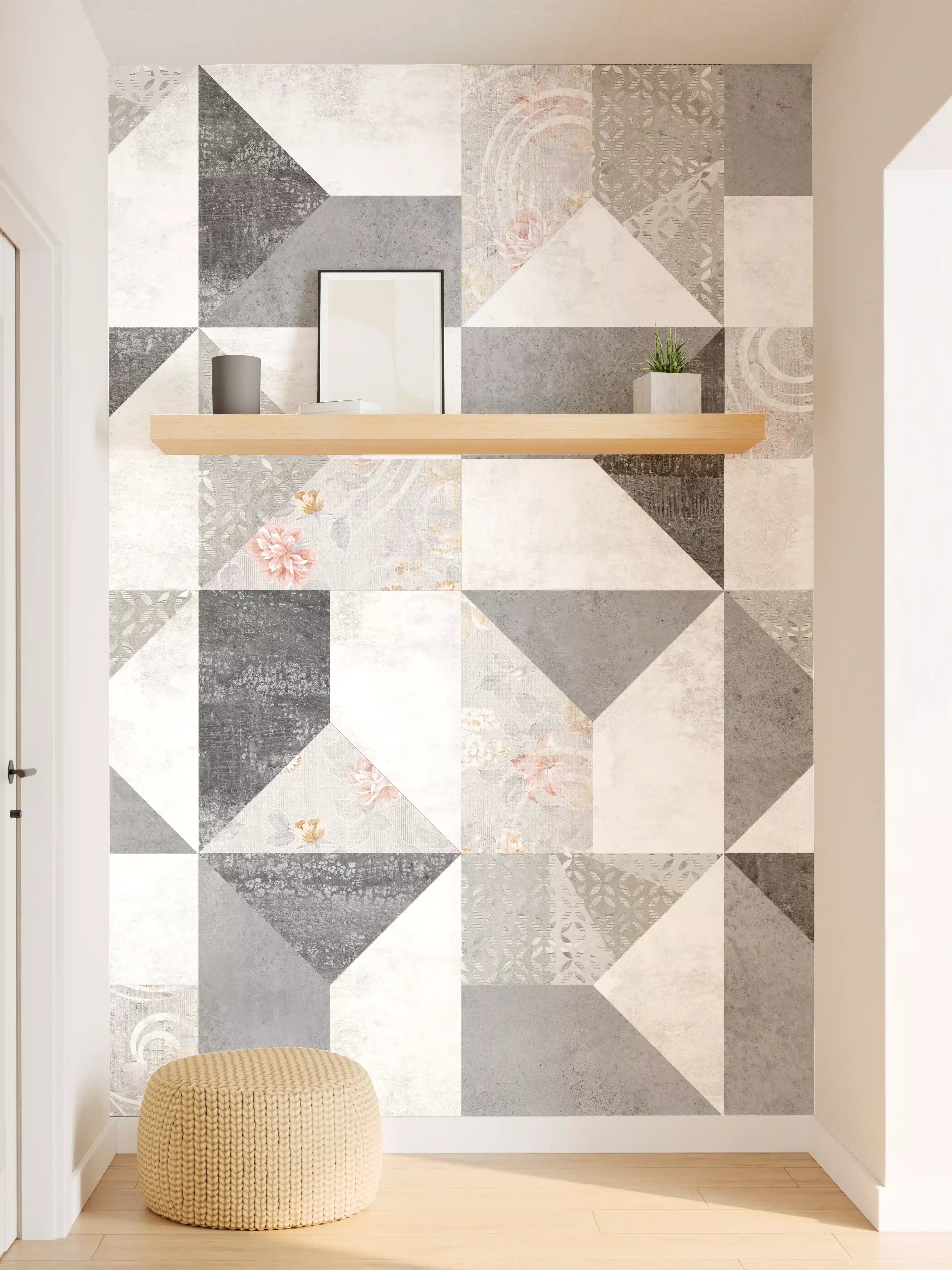 Wandverkleidung Flur - Kreatives Fliesenmuster