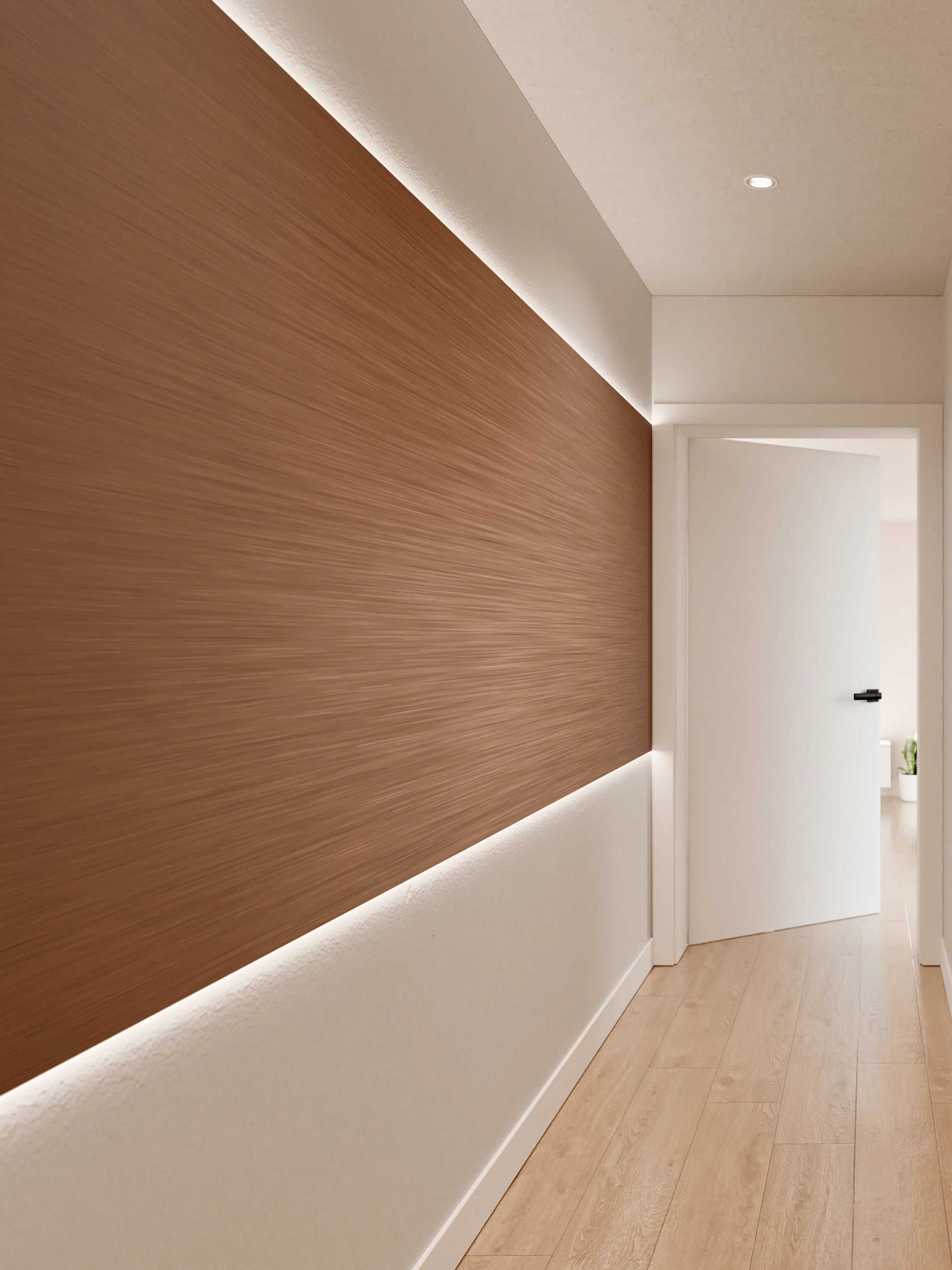 Wandverkleidung Flur - Kupfer - ALU Prime - Metall Gebürstet