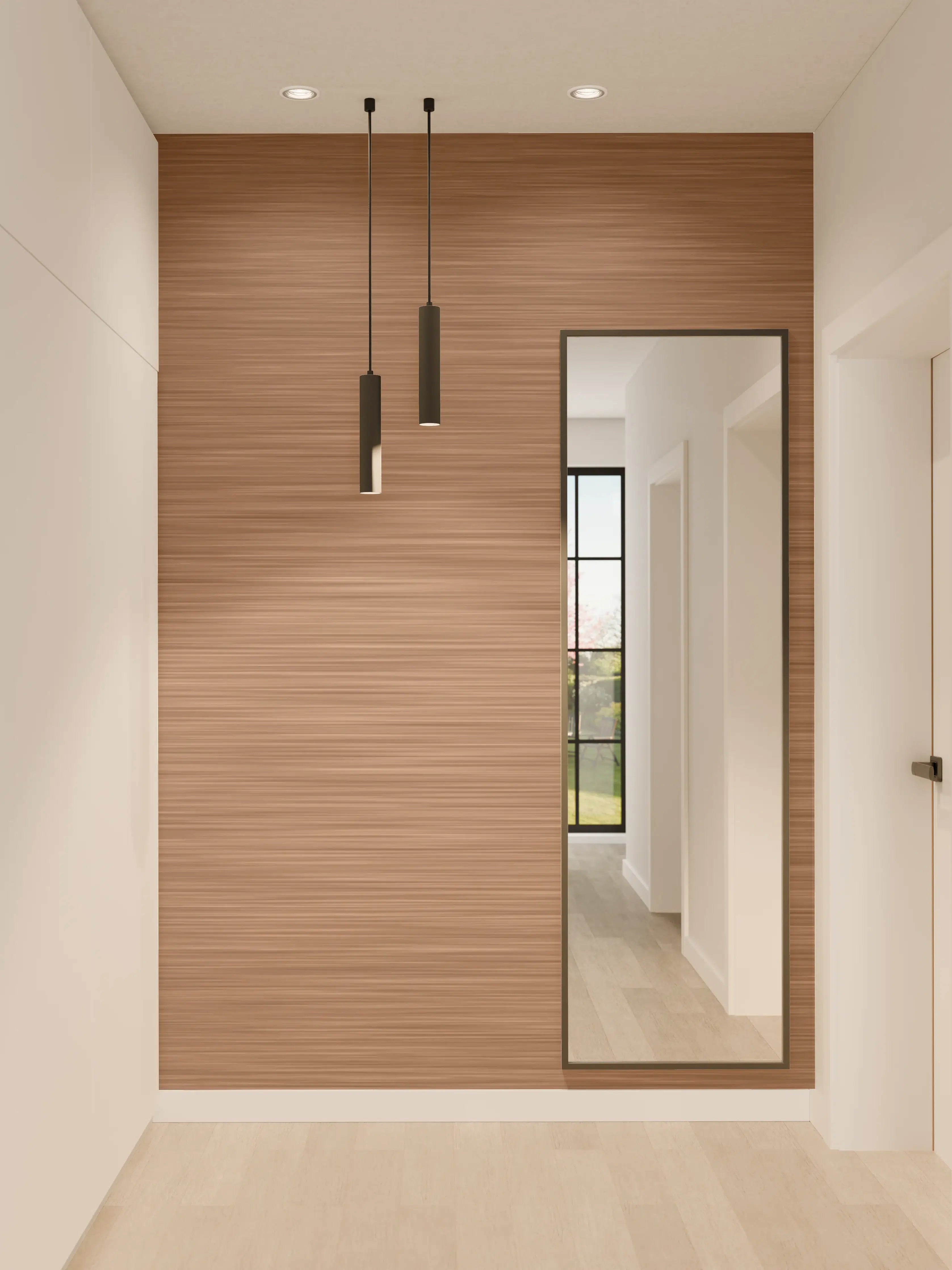 Wandverkleidung Flur - Kupfer - ALU Prime - Metall Gebürstet