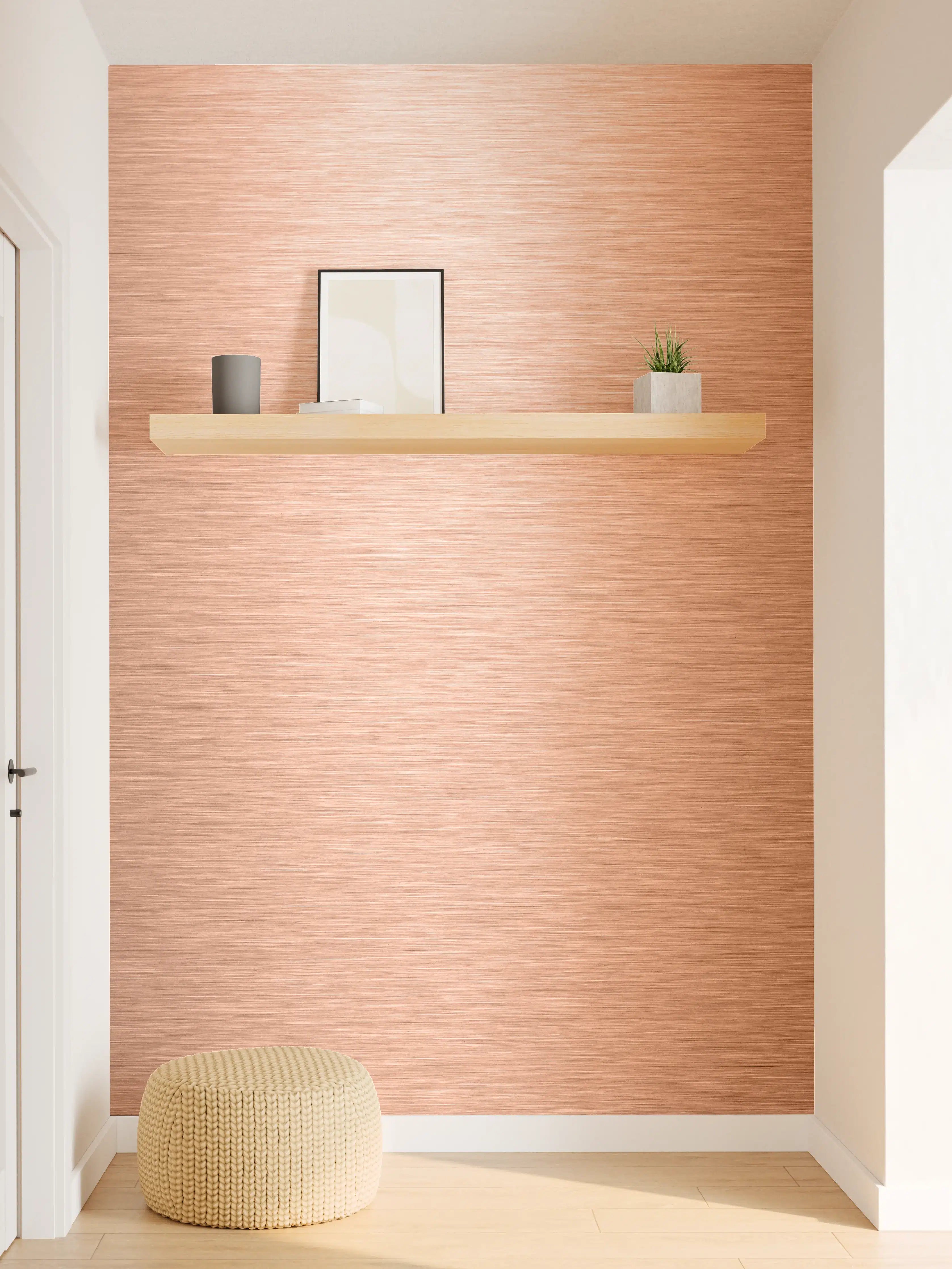 Wandverkleidung Flur - Kupferoptik – elegante Metalloptik