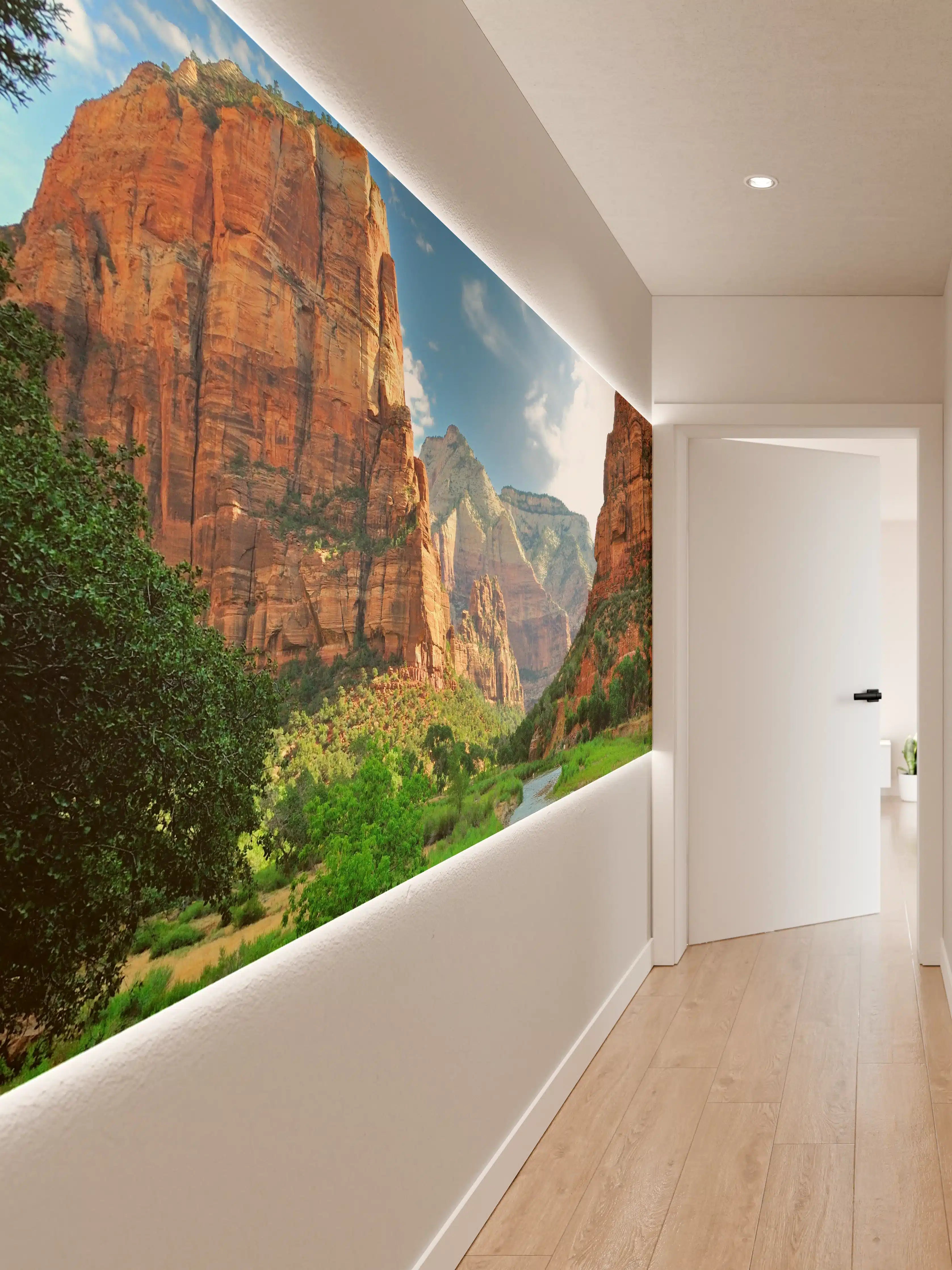 Wandverkleidung Flur - Majestätische Canyon-Landschaft