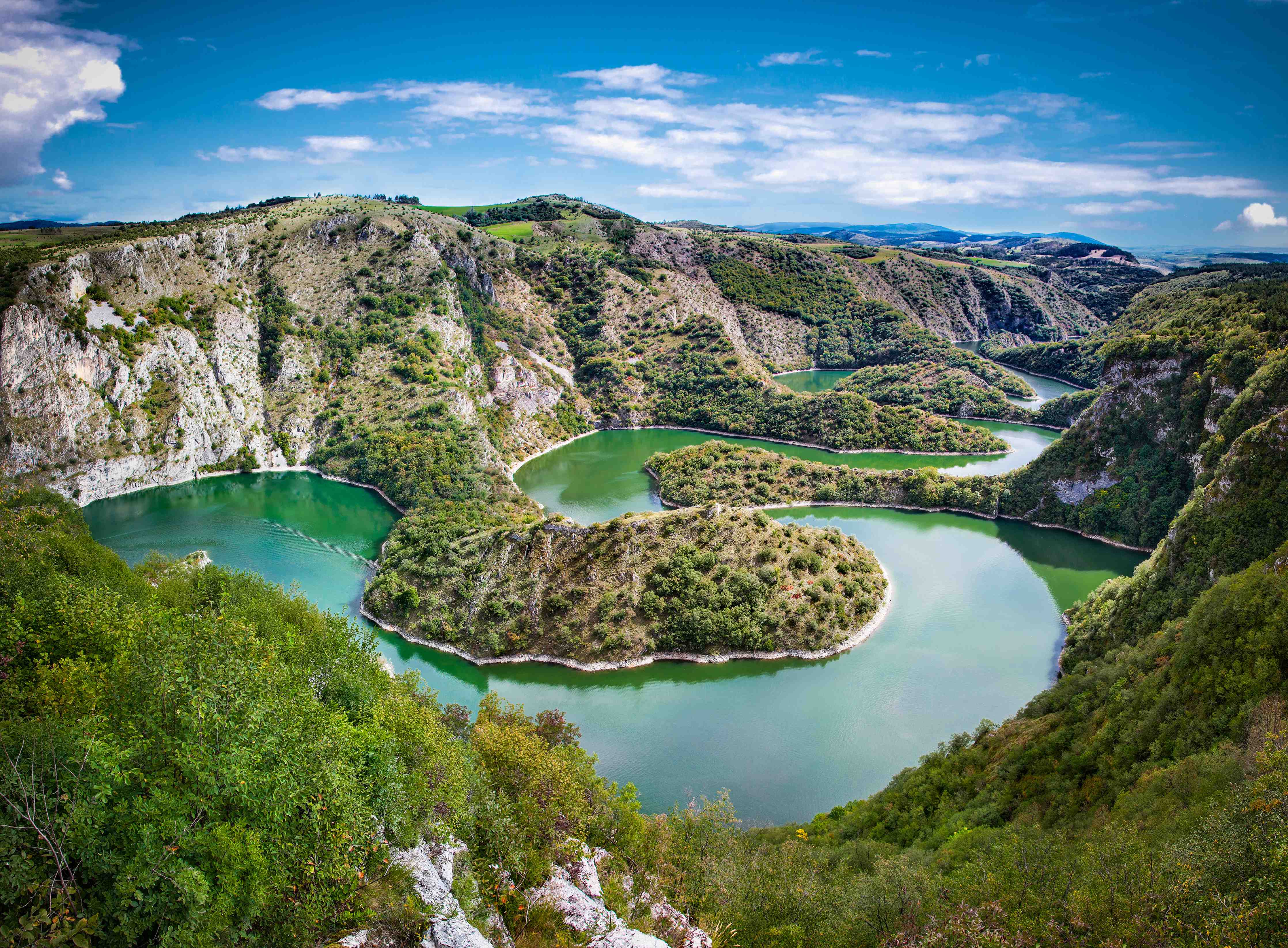 Wandverkleidung Flur-Malerische Flusslandschaft mit Schluchten