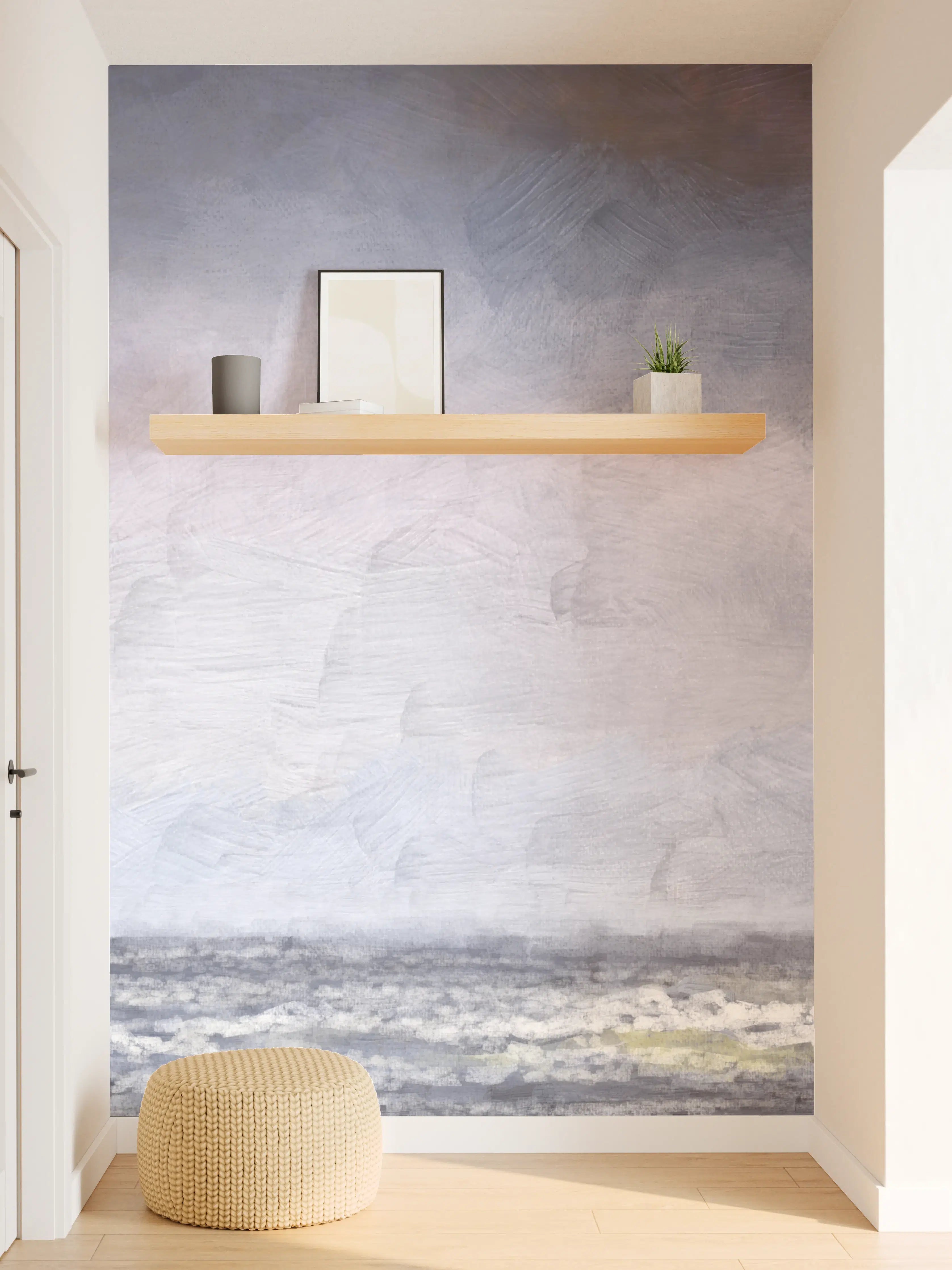 Wandverkleidung Flur - Maritime Landschaft mit Wolkenmeer