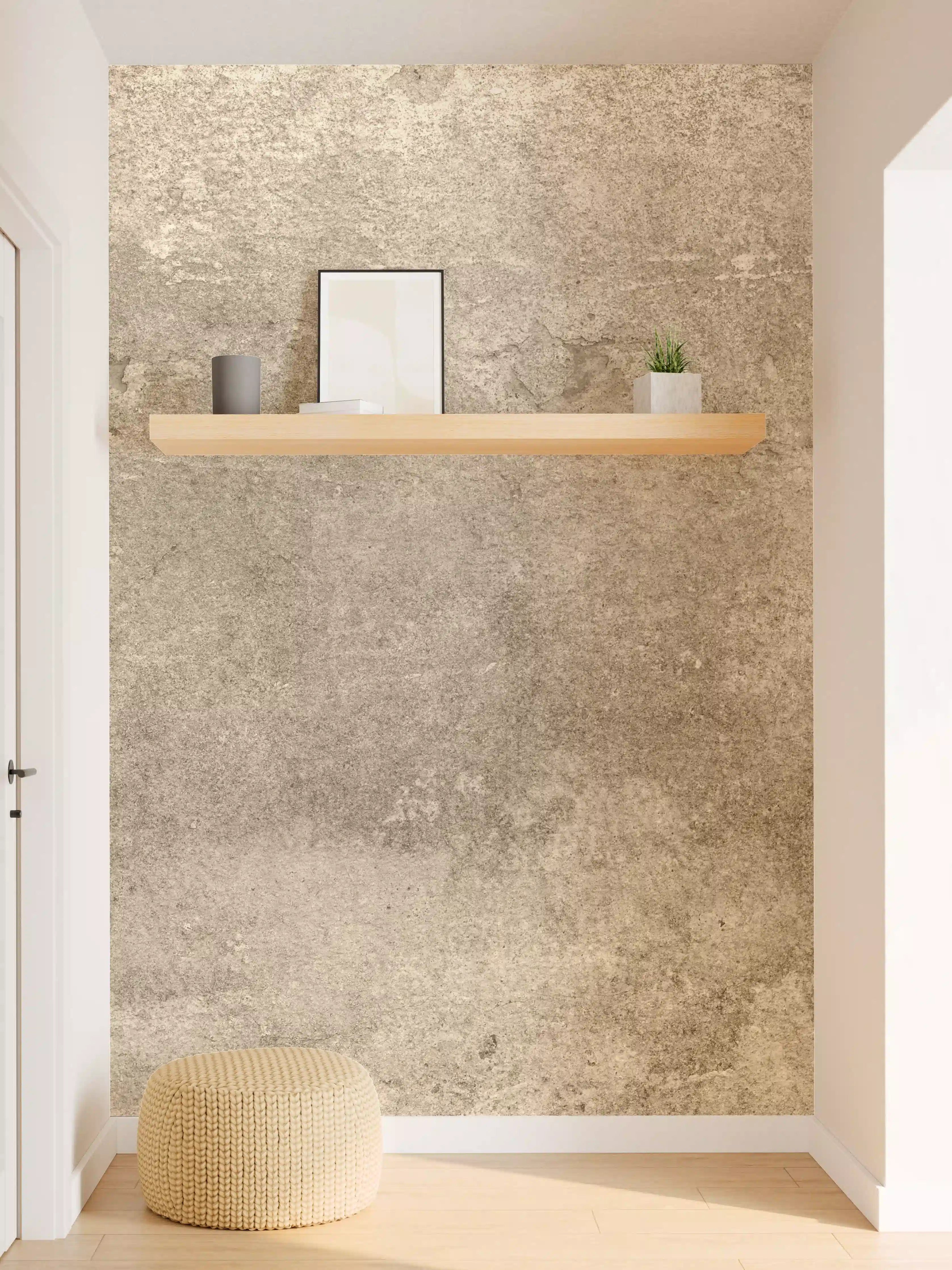 Wandverkleidung Flur - Moderne Betontapete für stilvolle Räume