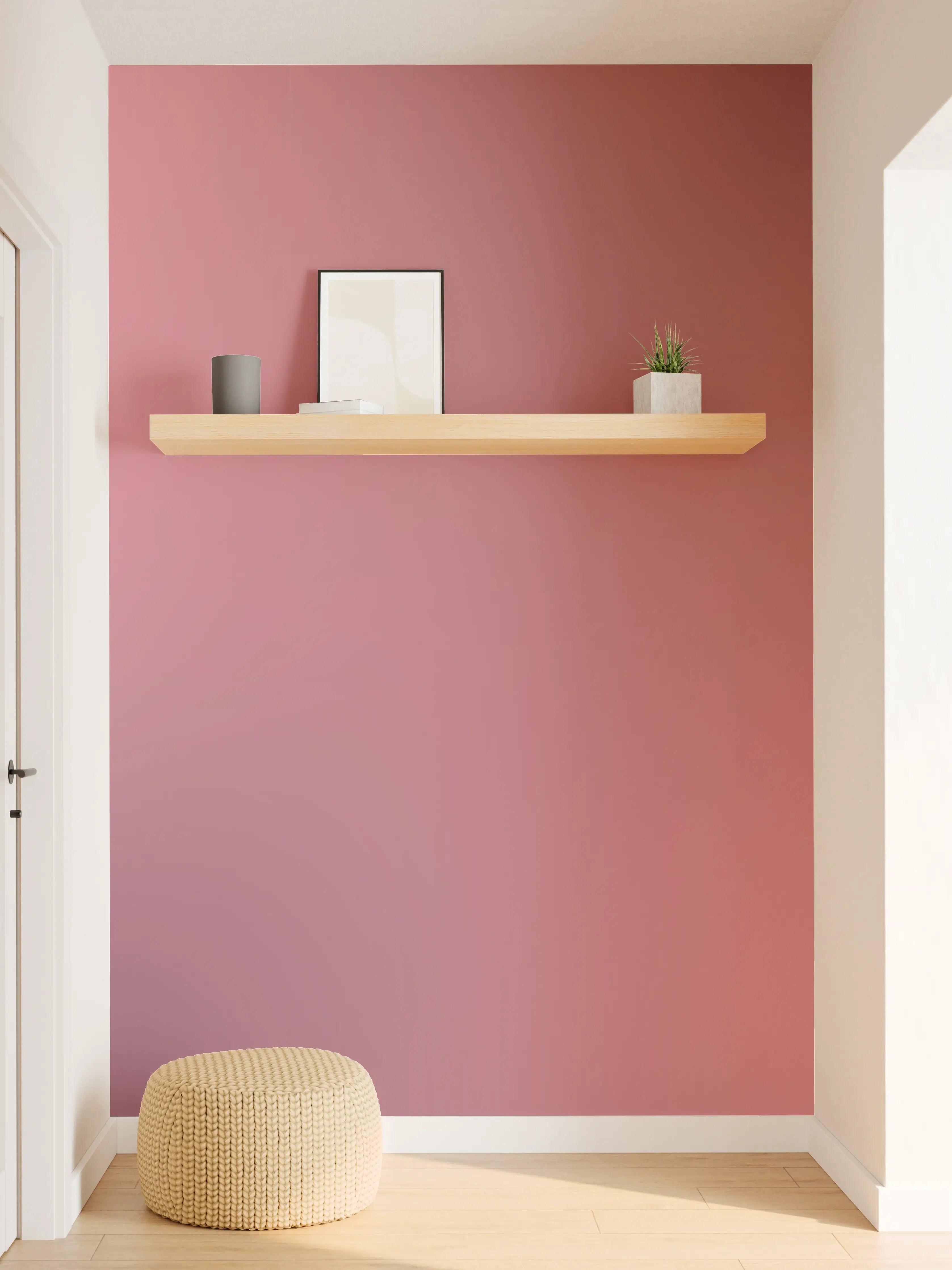 Wandverkleidung Flur - Moderne Farbe mit sanfter Textur