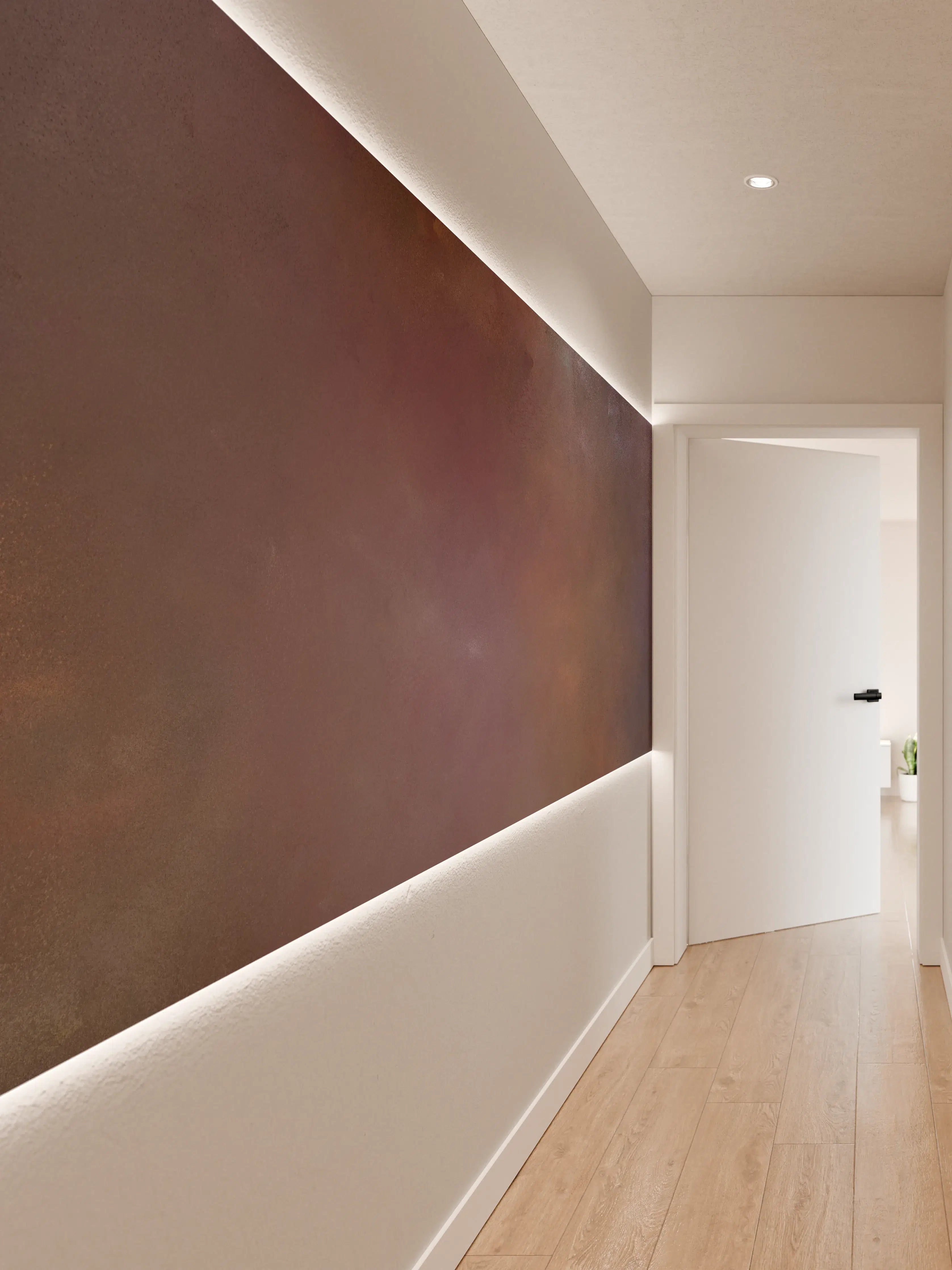 Wandverkleidung Flur - Moderne Farbpalette mit warmen Tönen
