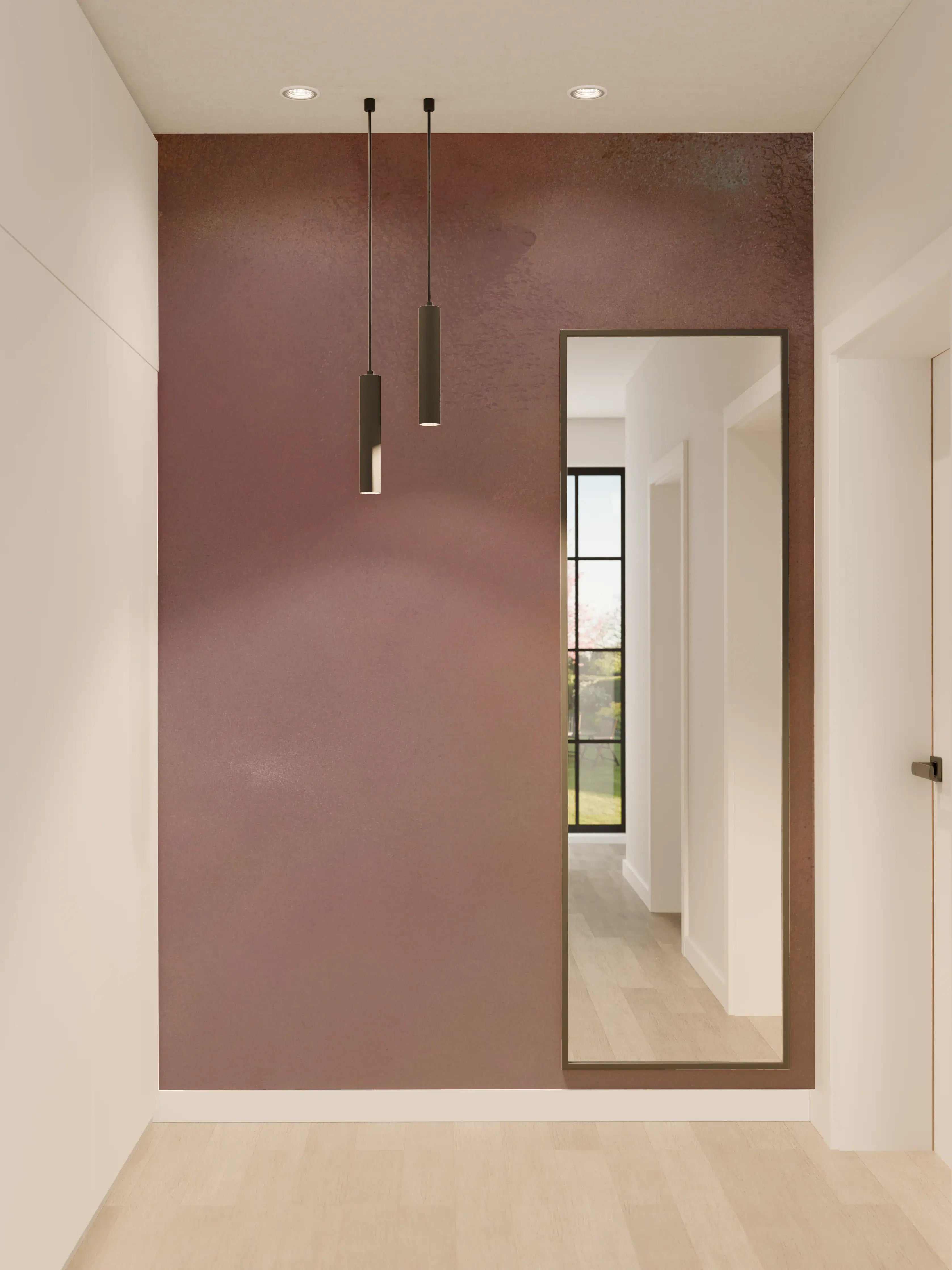 Wandverkleidung Flur - Moderne Farbpalette mit warmen Tönen