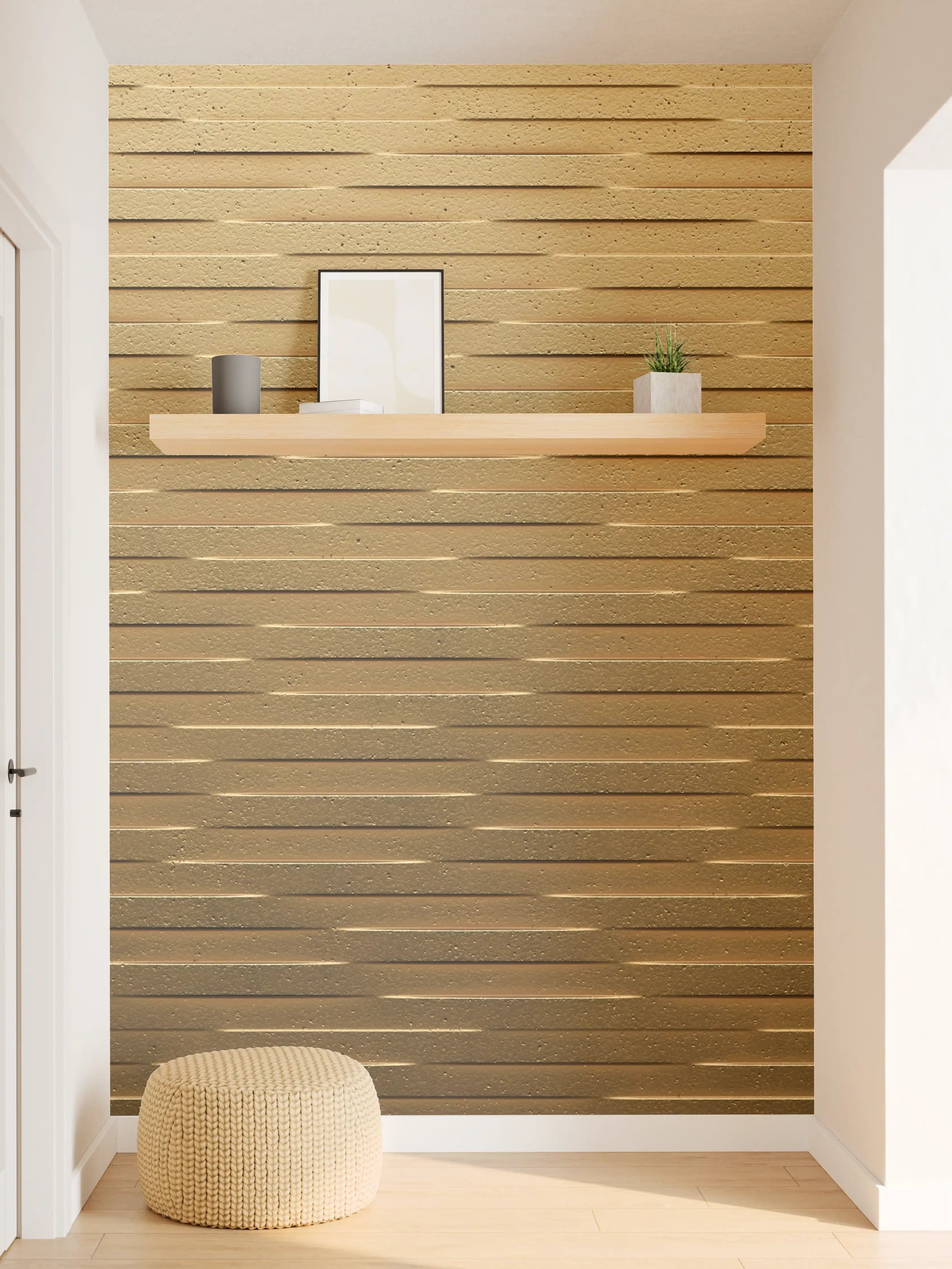 Wandverkleidung Flur - Moderne Holzoptik Fliese – Eiche Design