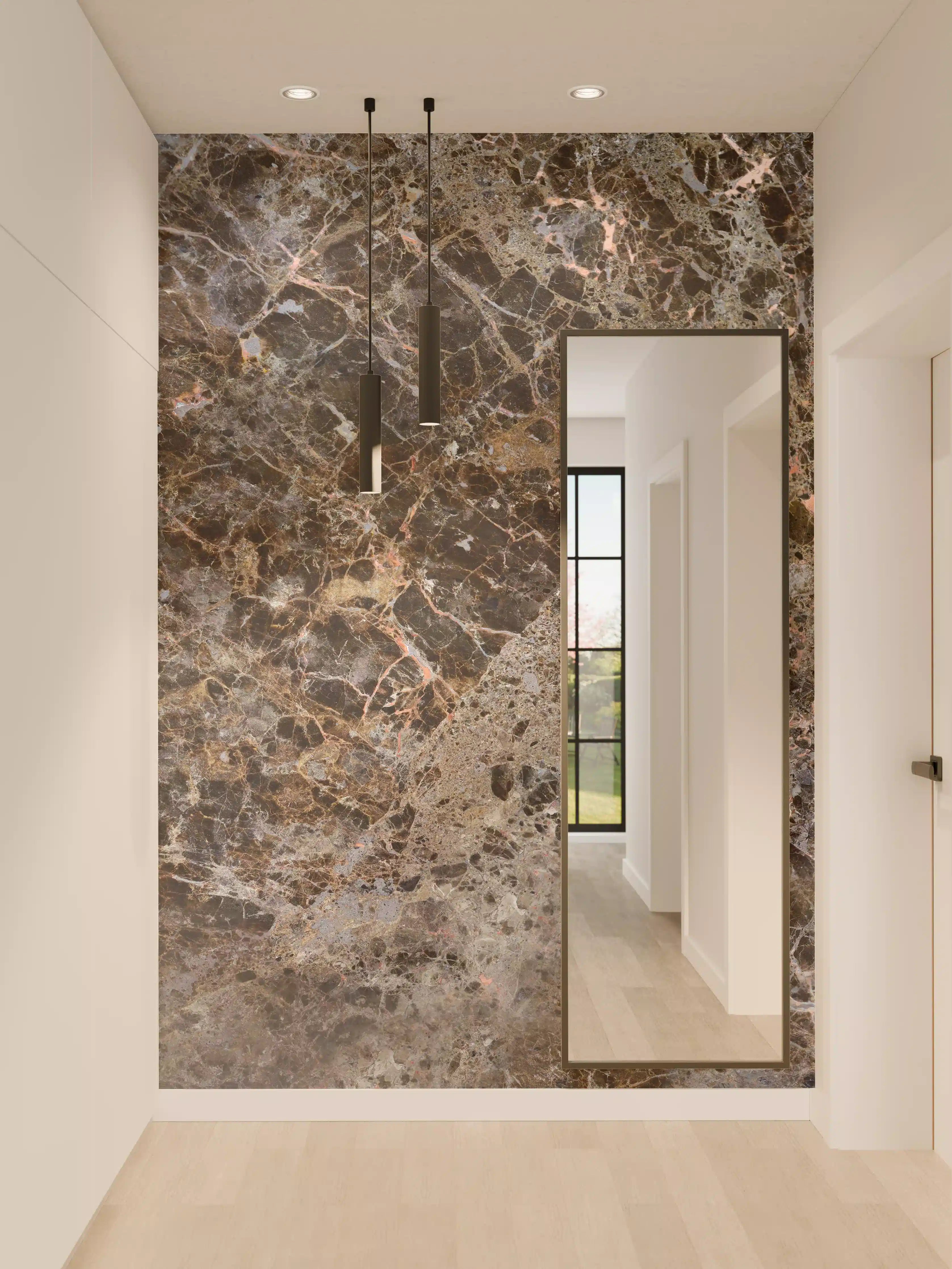Wandverkleidung Flur - Moderne Marmor Granit Textur