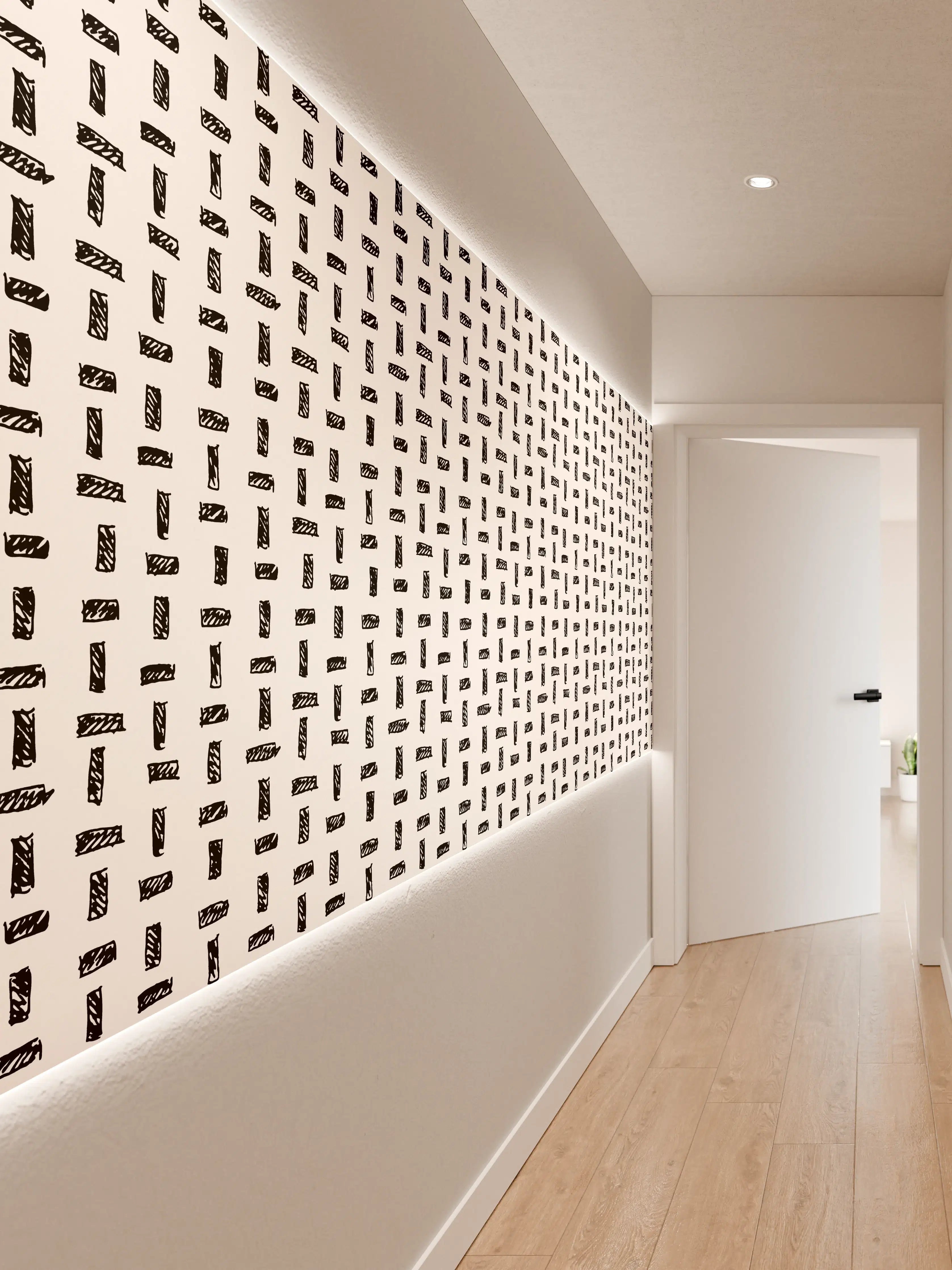 Wandverkleidung Flur - Moderne Musterwand Dekor