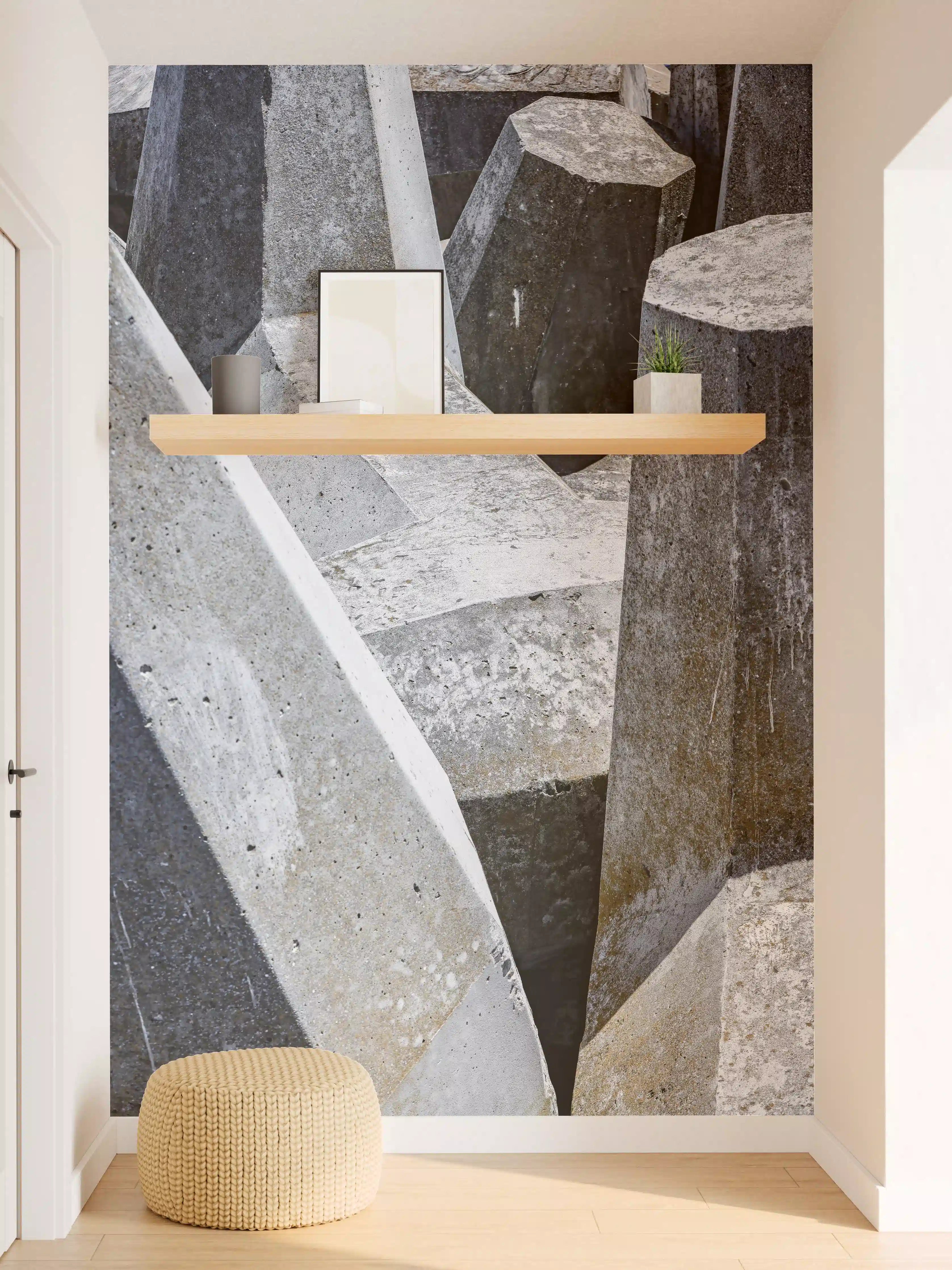 Wandverkleidung Flur - Moderne Skulpturen aus Stein