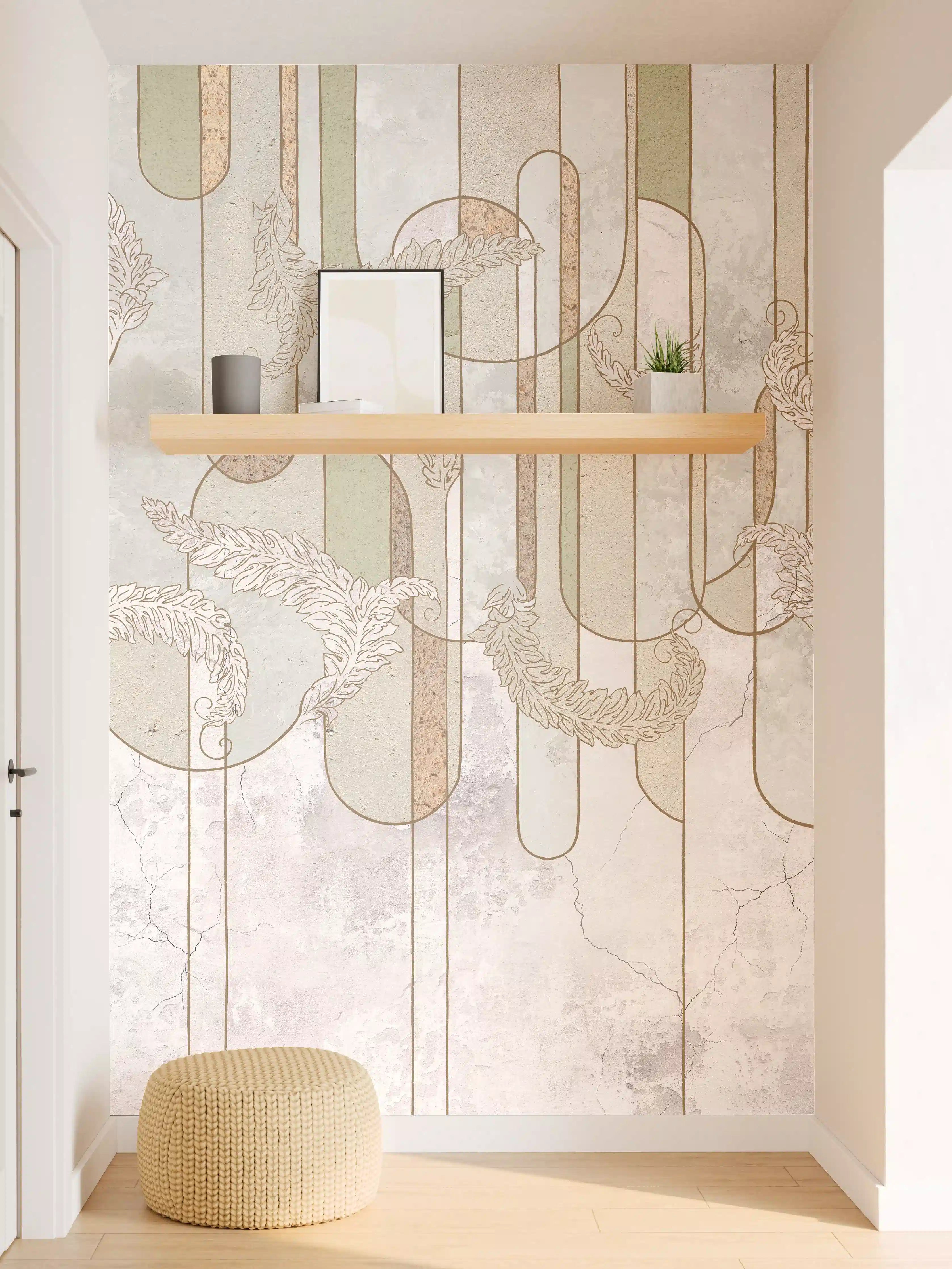 Wandverkleidung Flur - Moderne Wandgestaltung mit abstraktem Design