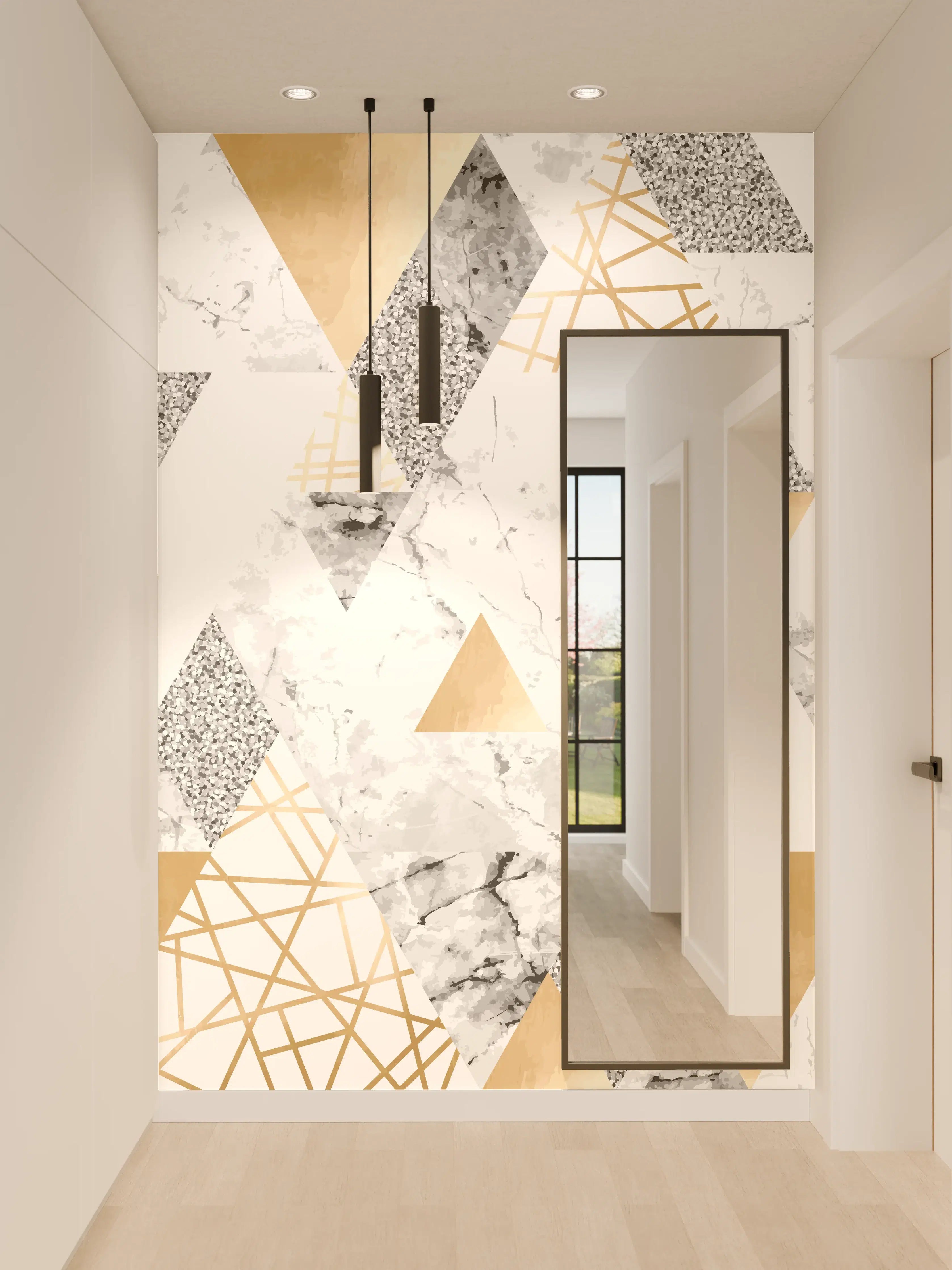 Wandverkleidung Flur - Moderne geomorphische Muster Gestaltung