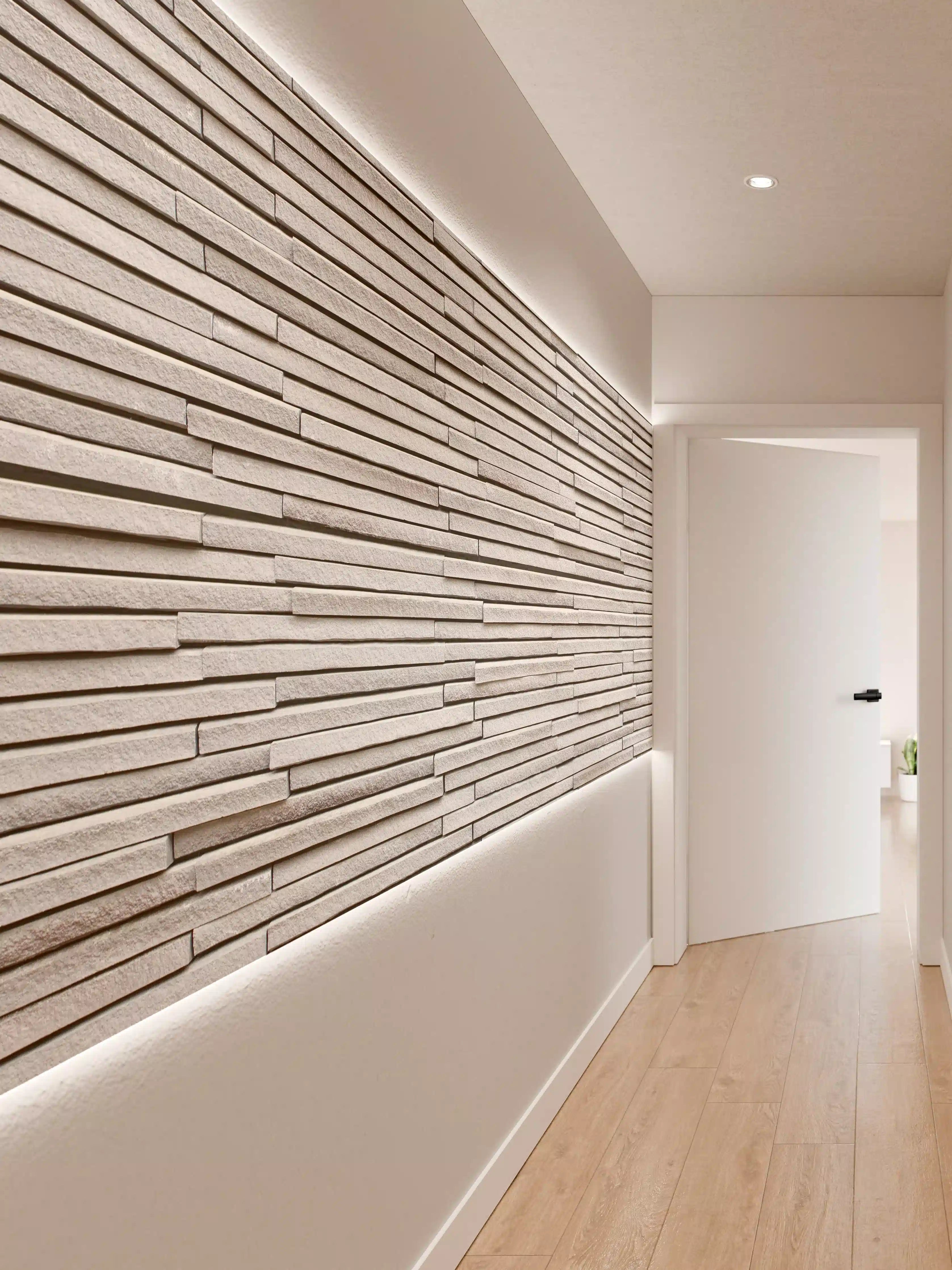 Wandverkleidung Flur - Moderne helle Wandgestaltung