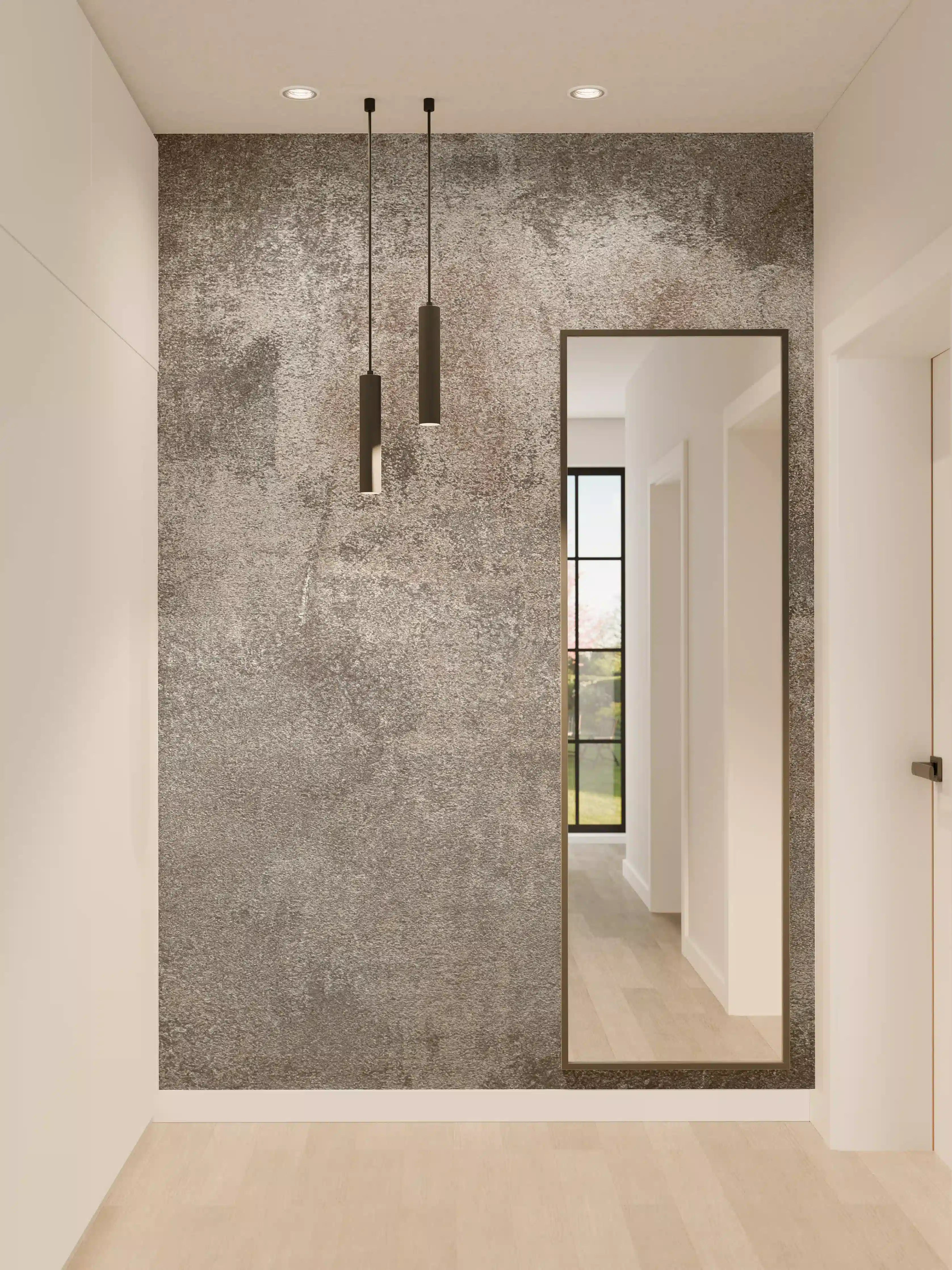 Wandverkleidung Flur - Moderner Betonoptik-Hintergrund