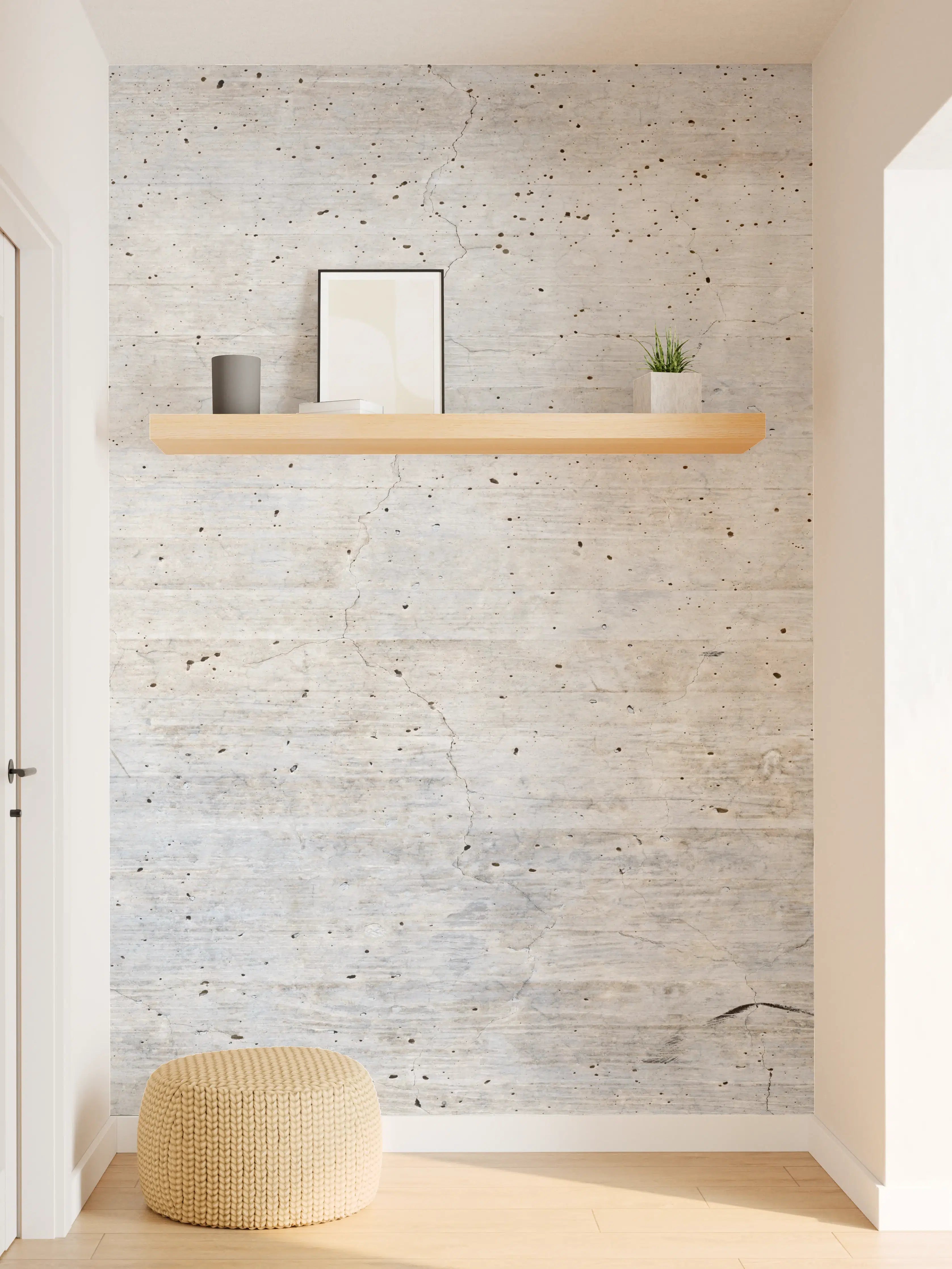 Wandverkleidung Flur - Modernes Grau-Weiß Wanddesign