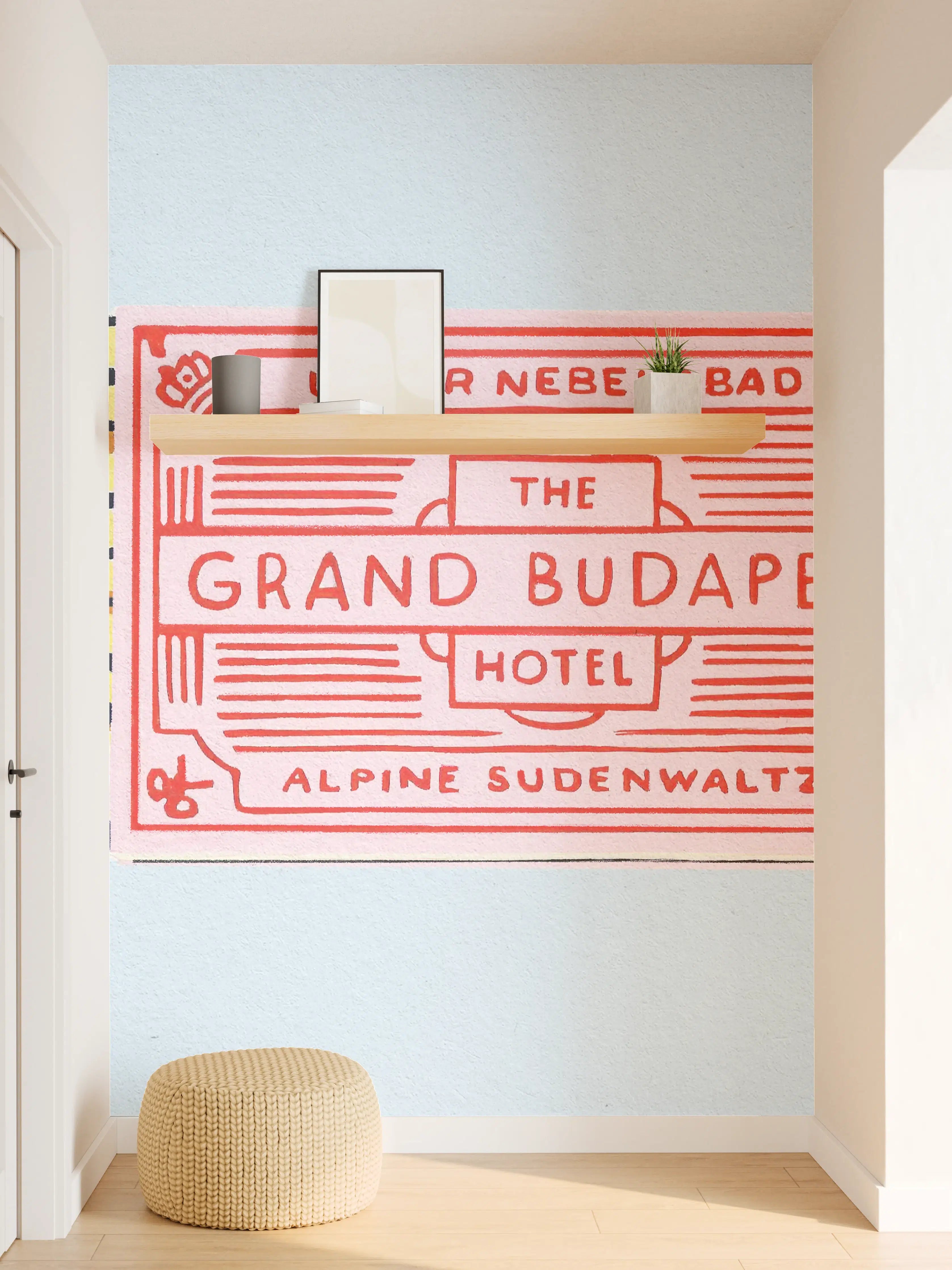 Wandverkleidung Flur - Modernes Streichholz Poster