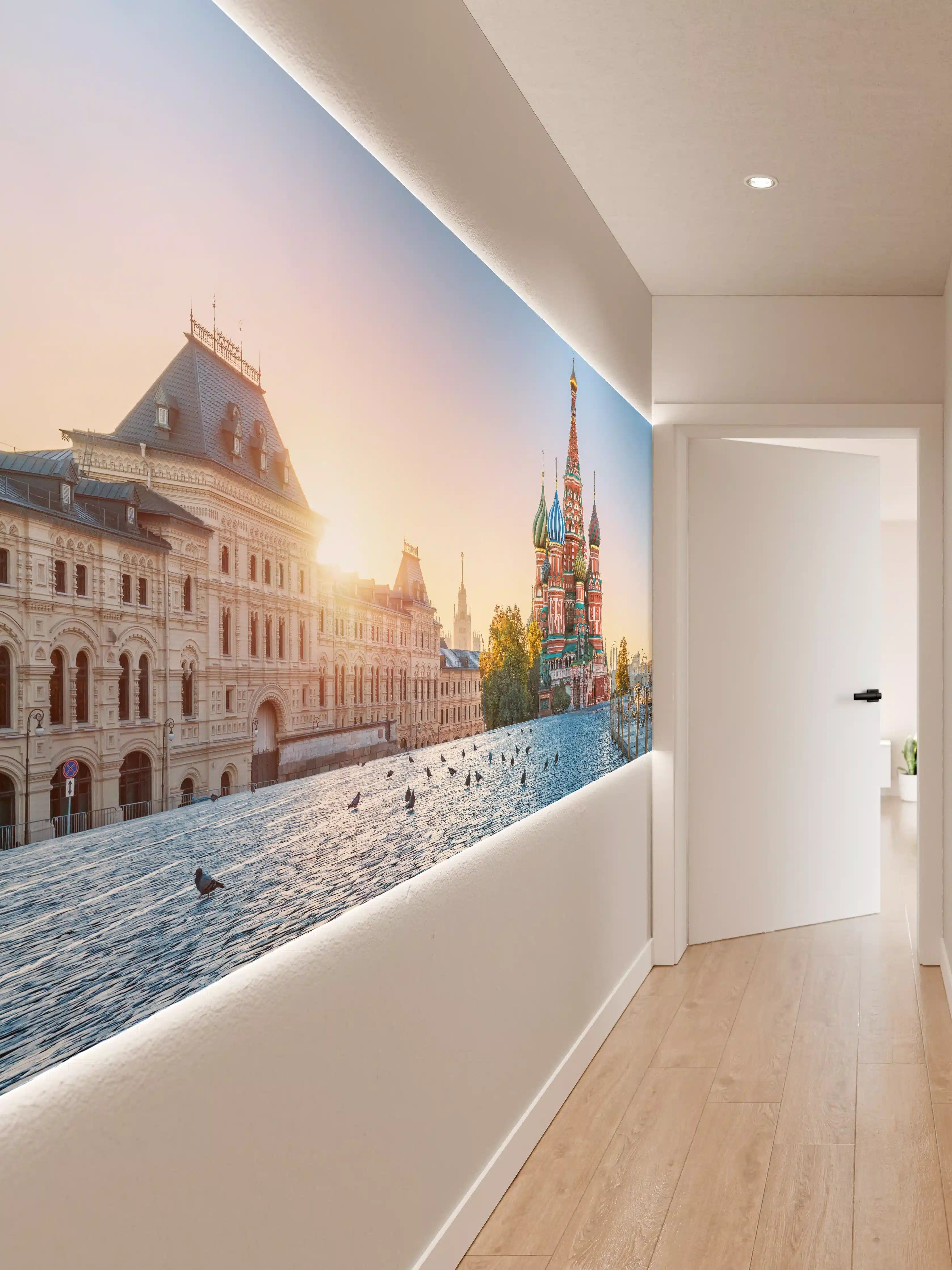 Wandverkleidung Flur - Morgendliche Grautöne in Moskaus Moschee