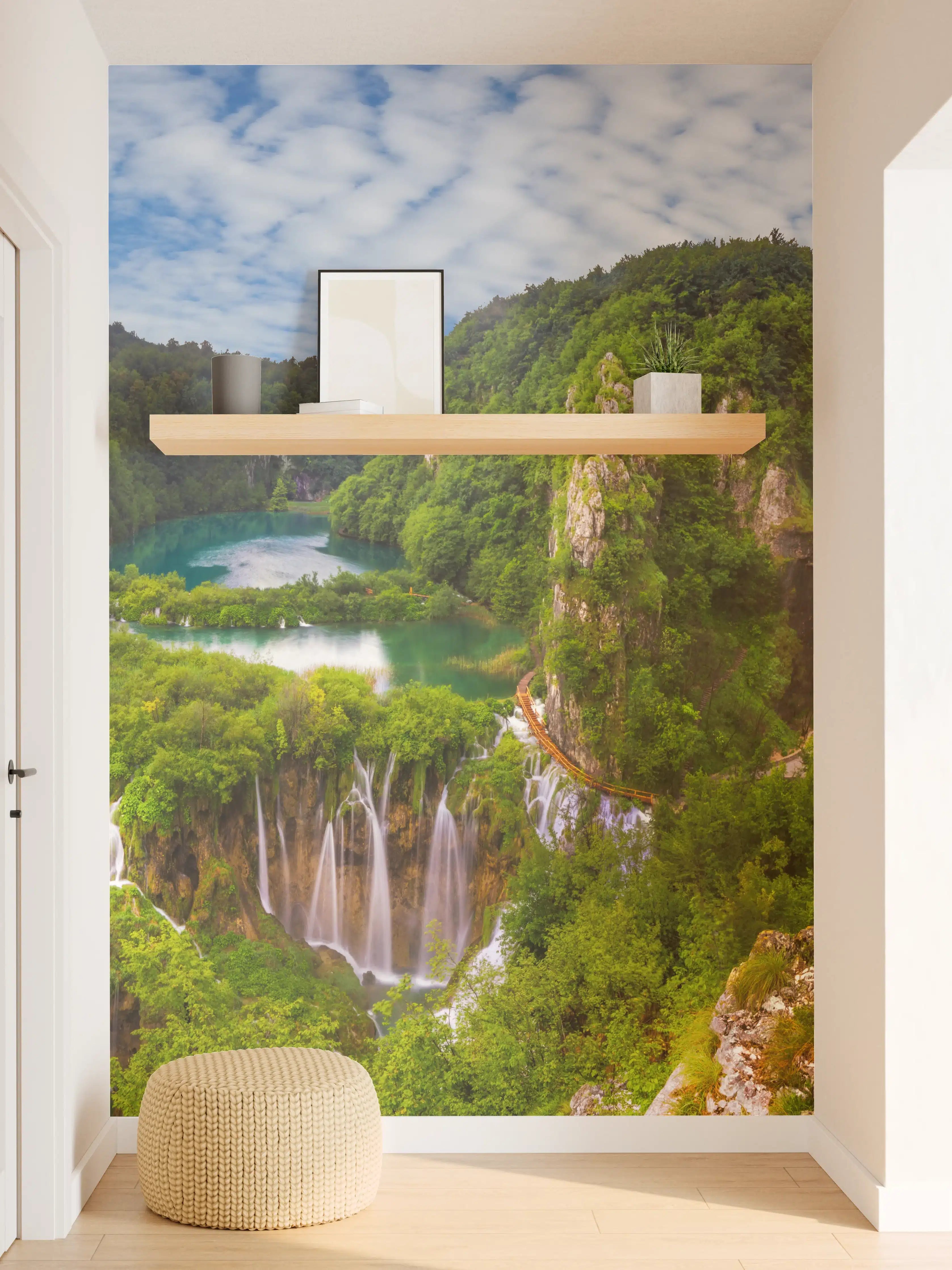 Wandverkleidung Flur - Multi-Wasserfall - Landschaft