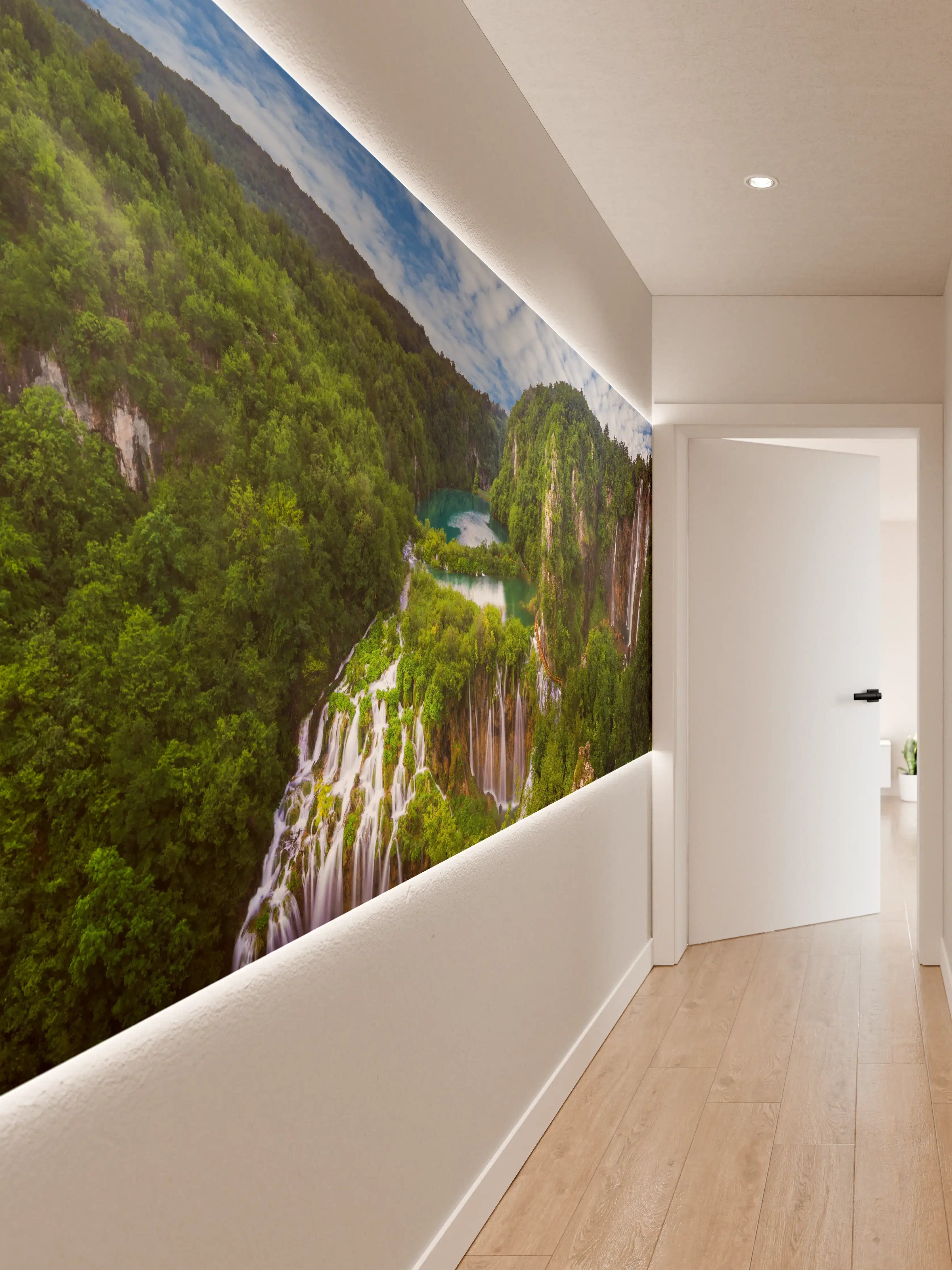 Wandverkleidung Flur - Multi-Wasserfall - Landschaft