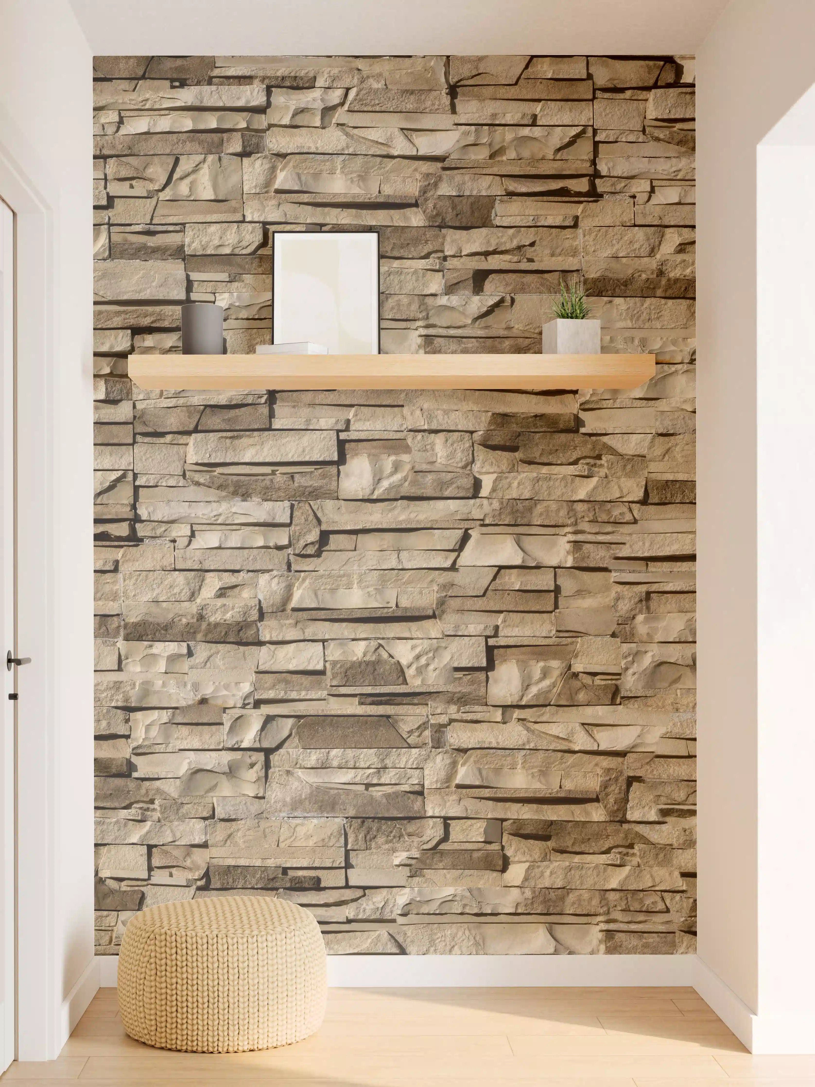 Wandverkleidung Flur - Nahtlose Textur von Klinkerfliesen - Dunkel